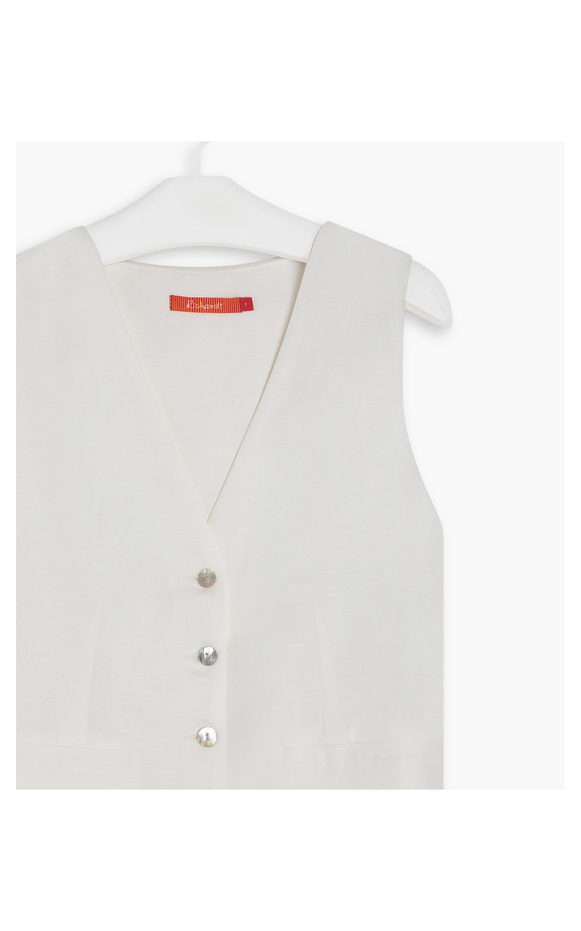Colete Linho  Robin Off White