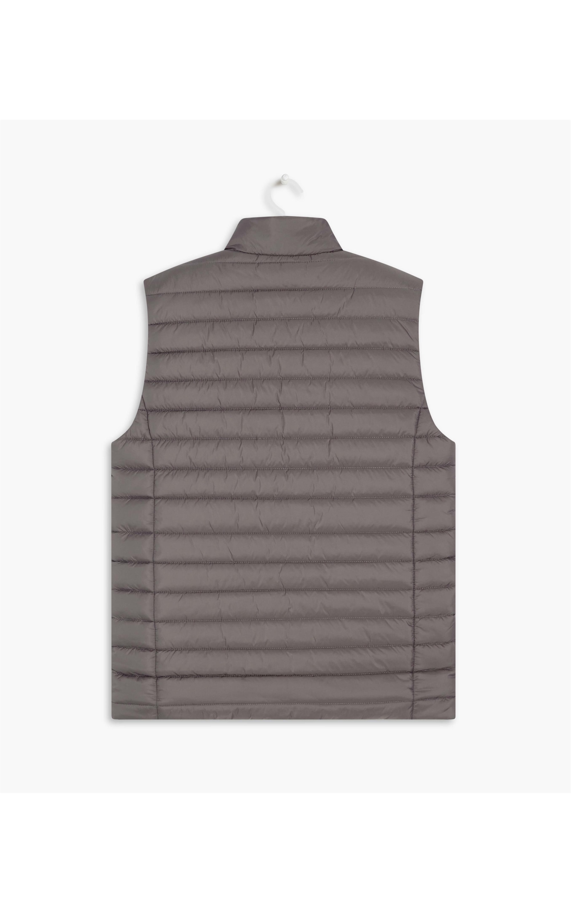 Colete Puffer 2 Pockets Cinza Medio