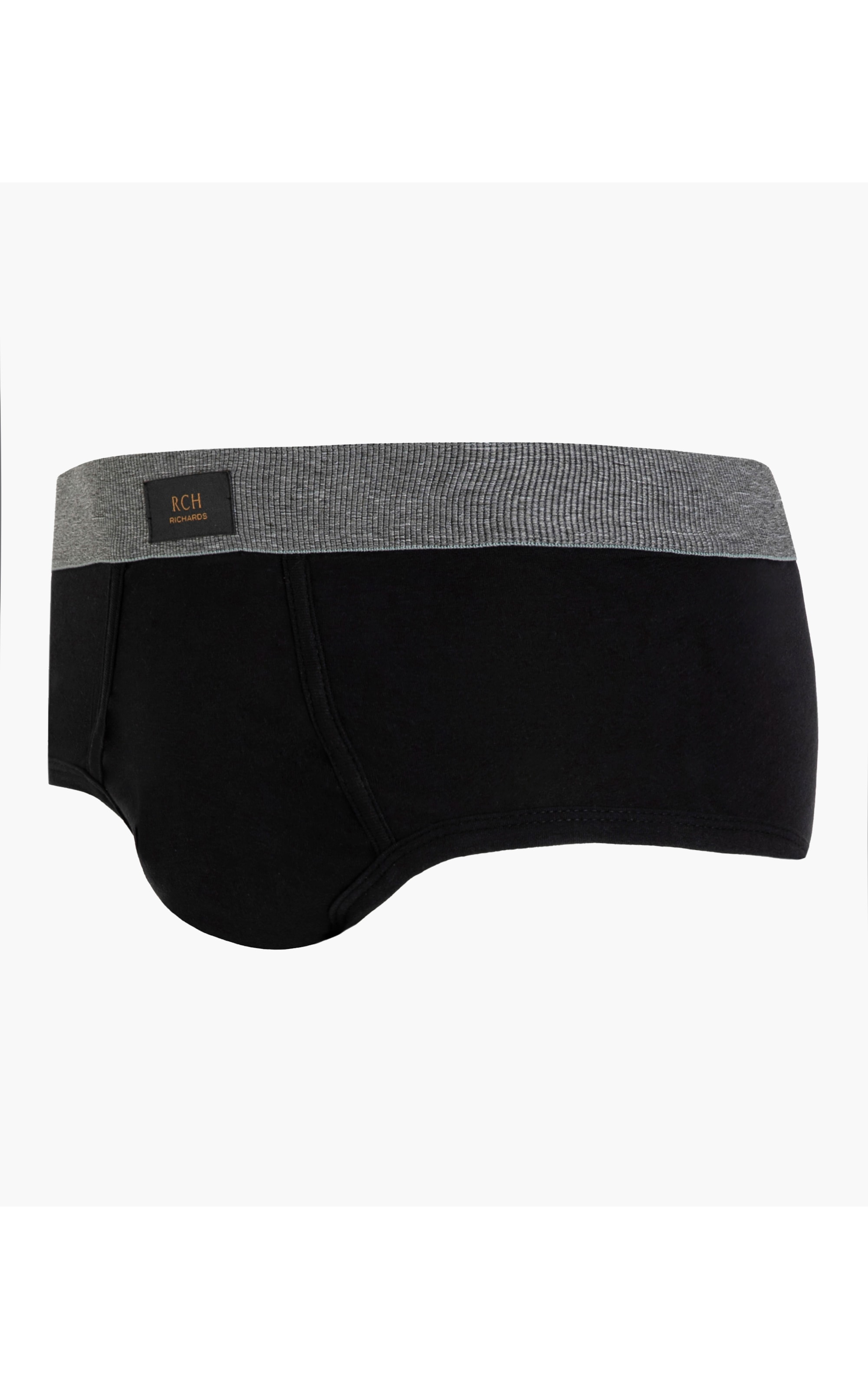 Cueca Slip Cotton Basic Preto