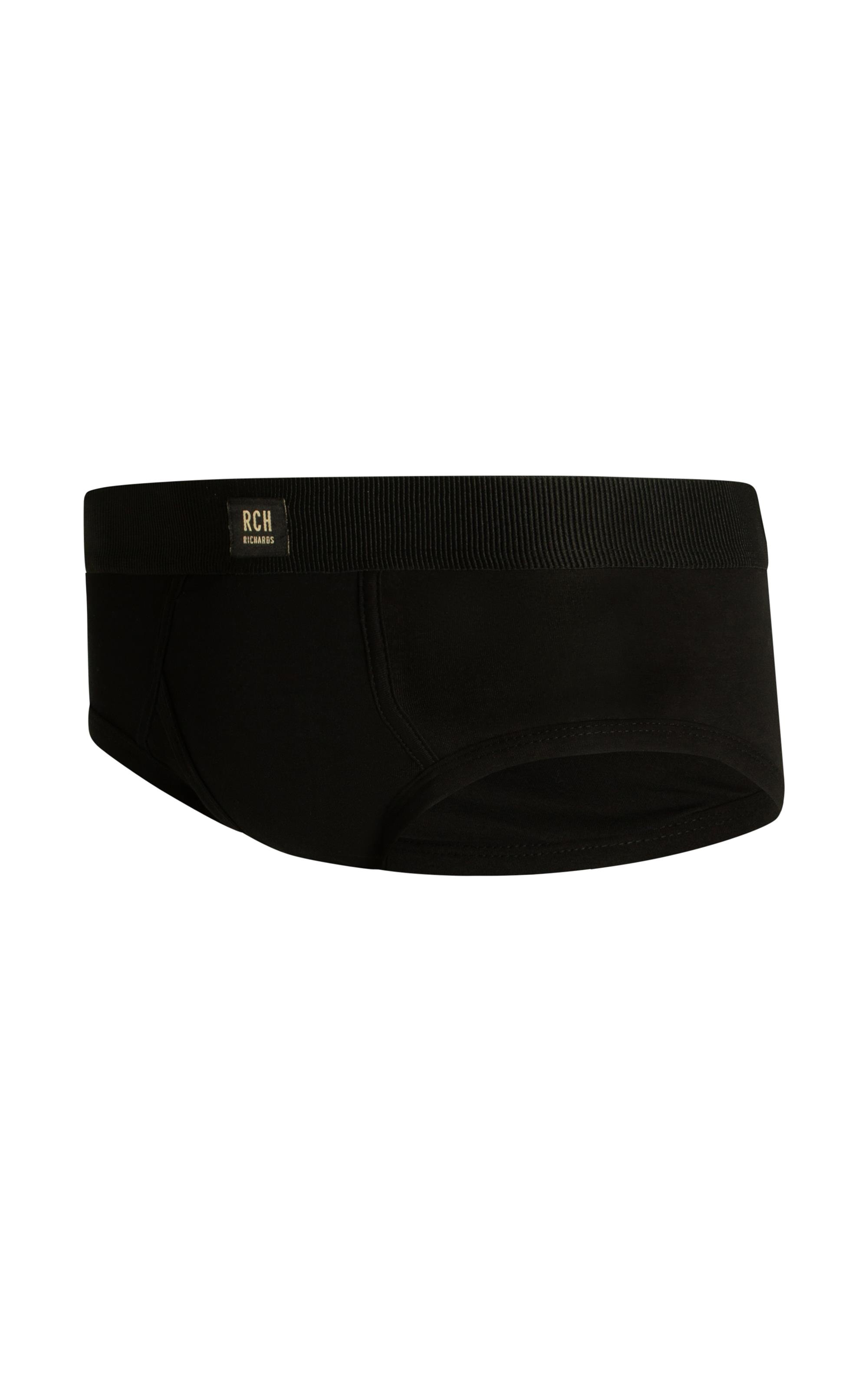 Cueca Slip Cotton Preto