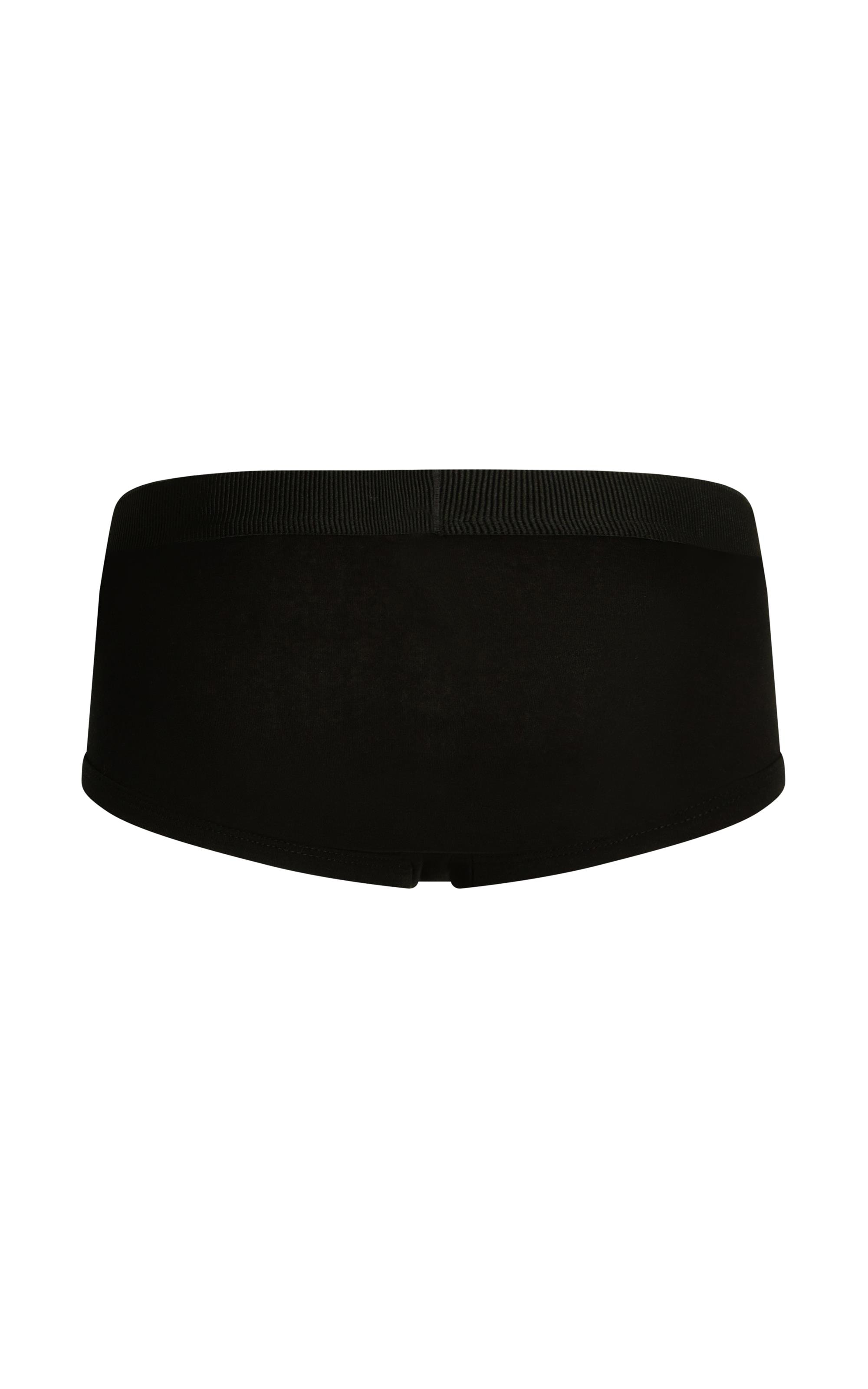 Cueca Slip Cotton Preto
