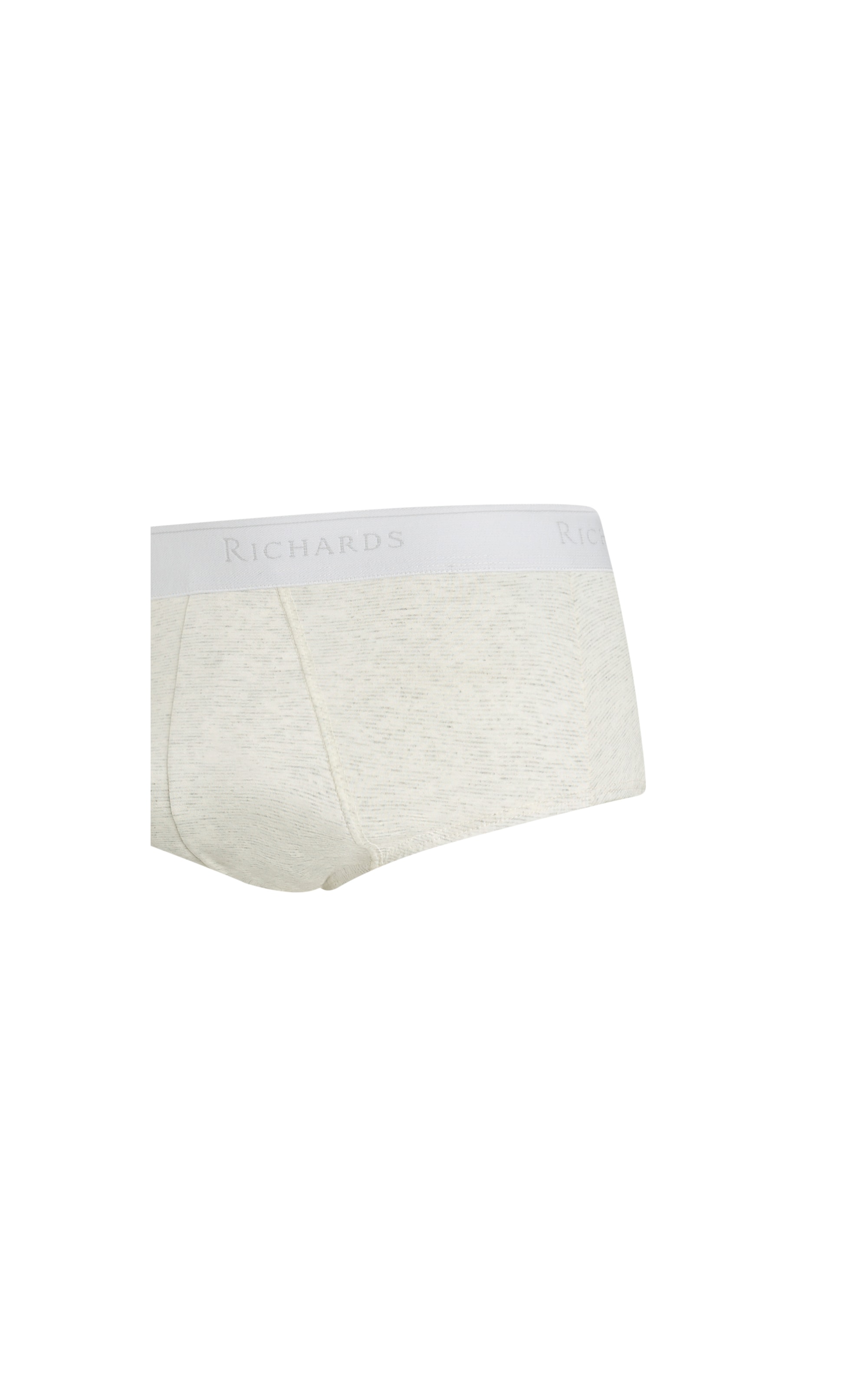 Cueca Slip Listrada Mescla Cinza Mescla