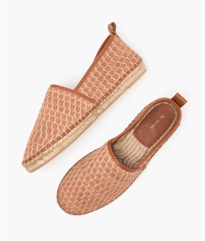  Espadrille Tresse Colmeia Caramelo