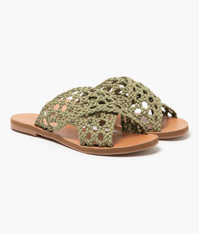 Flat Sarah Verde Oliva