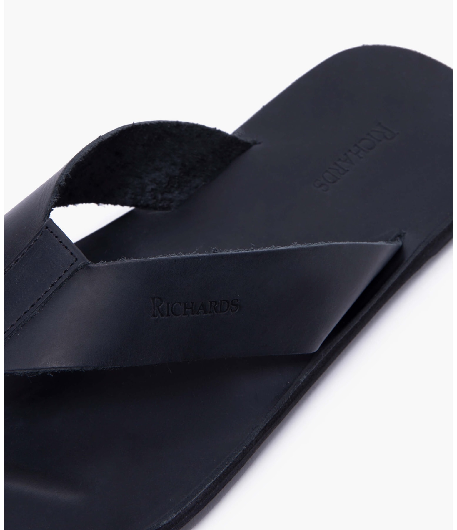 Flipflop Rustic Leather Richards Preto