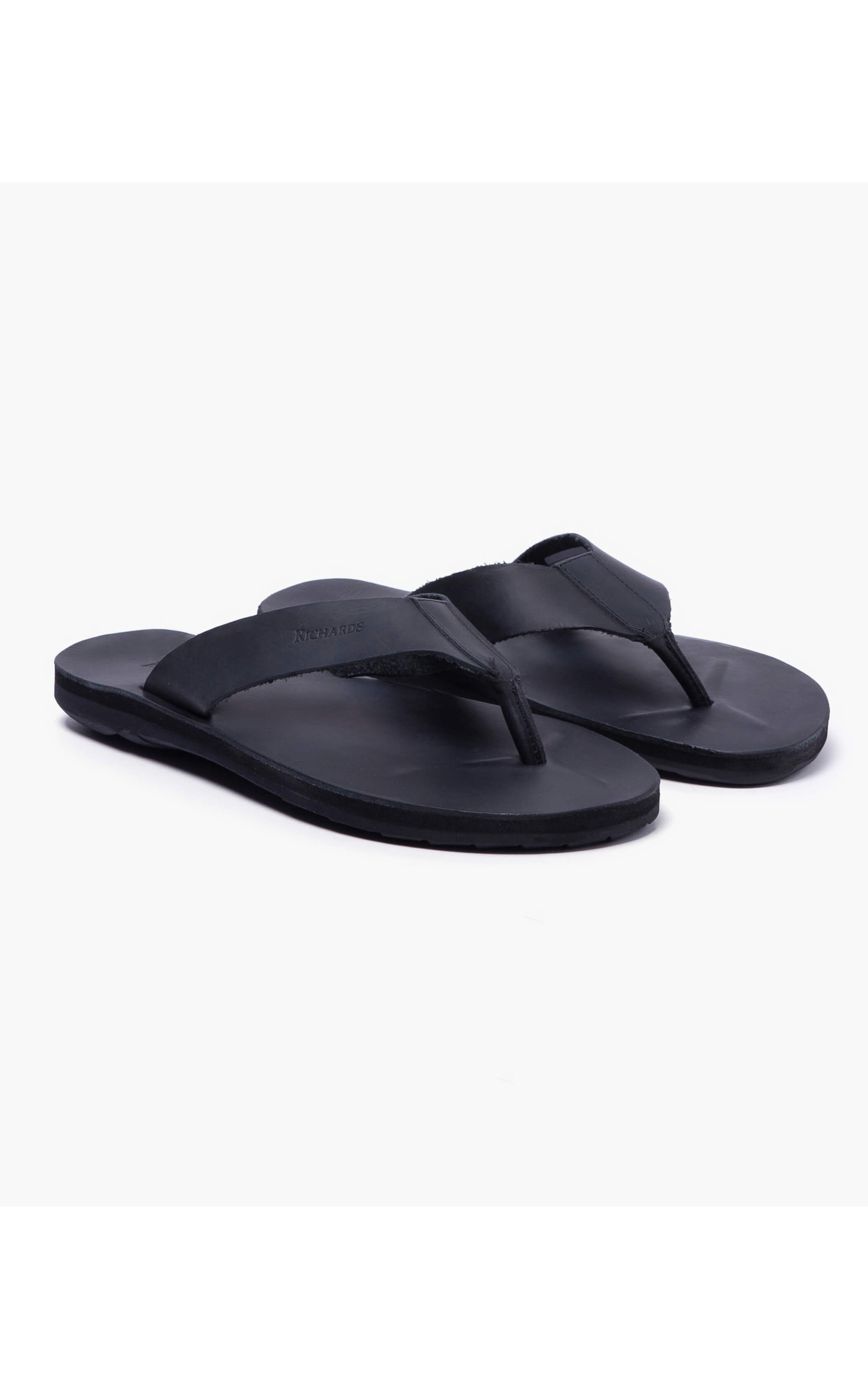 Flipflop Rustic Leather Richards Preto