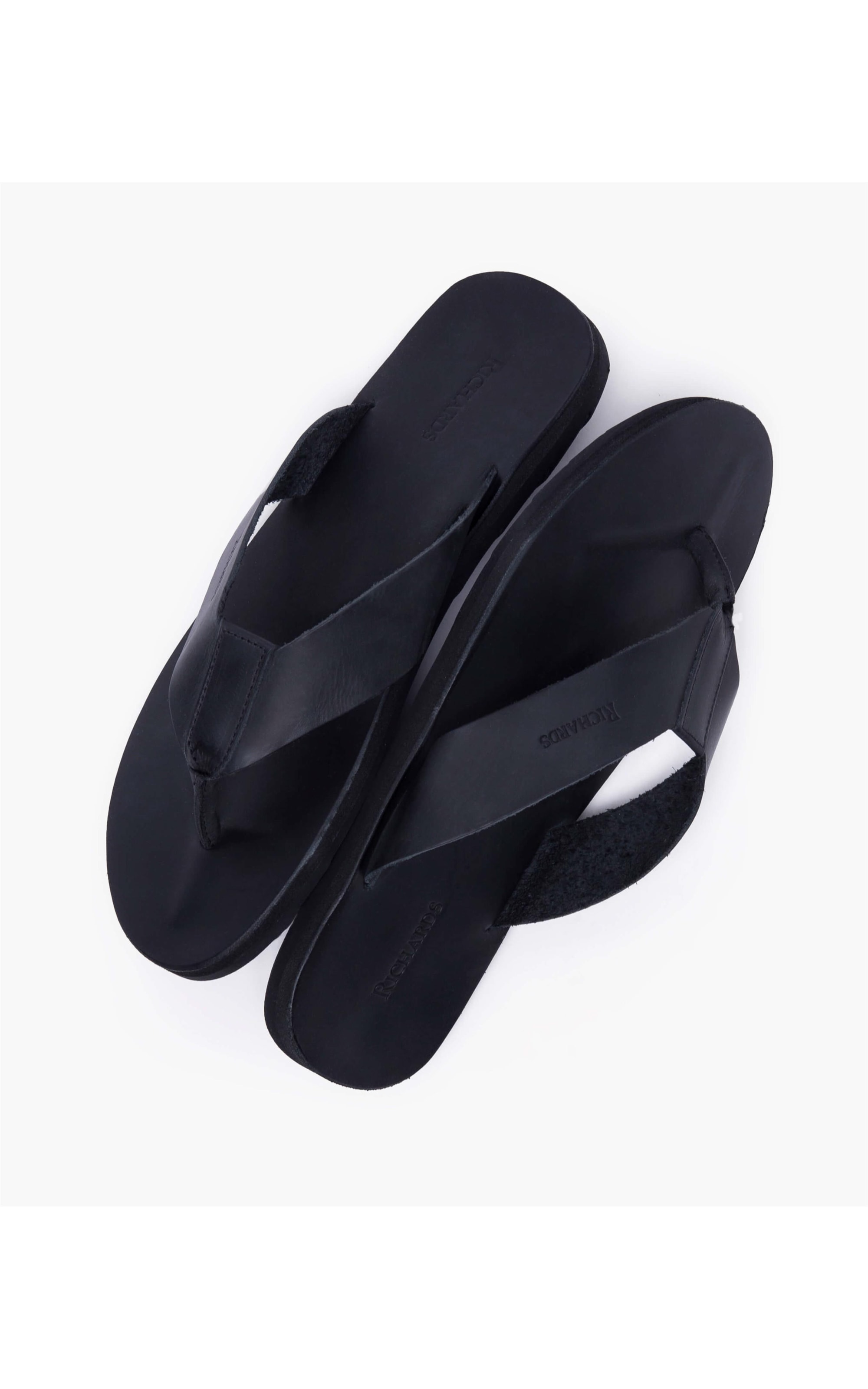 Flipflop Rustic Leather Richards Preto