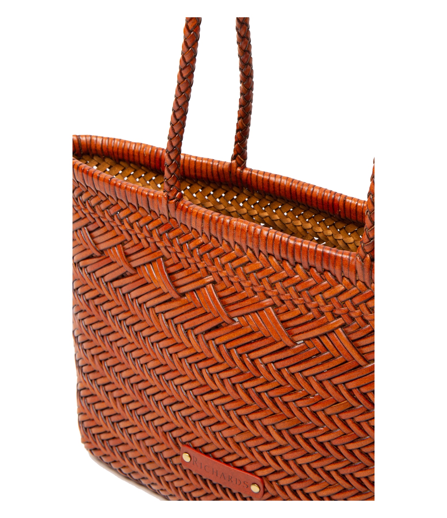 Handbag Woven Chic Caramelo