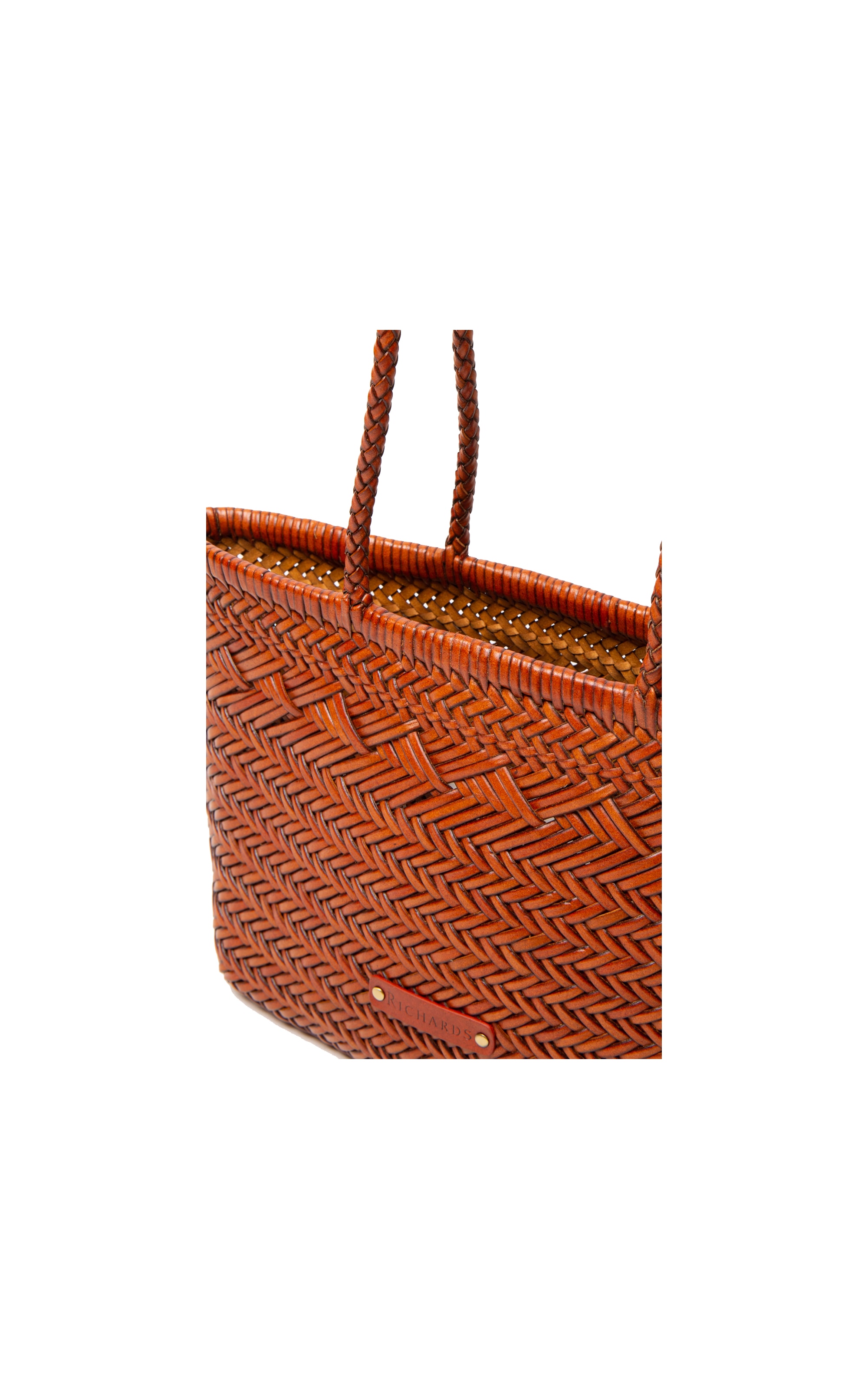 Handbag Woven Chic Caramelo