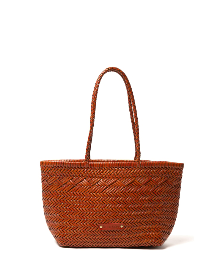 Handbag Woven Chic Caramelo