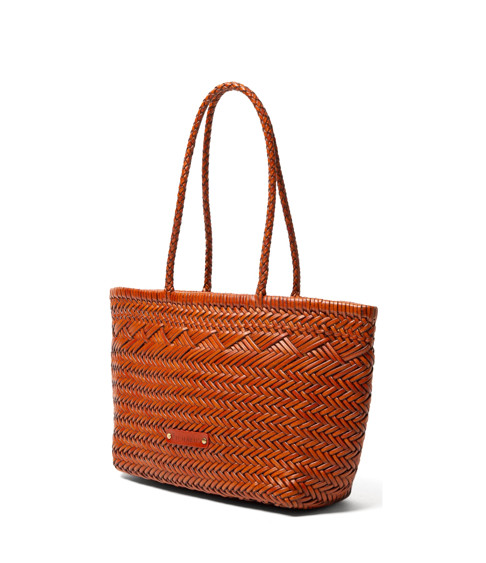 Handbag Woven Chic Caramelo