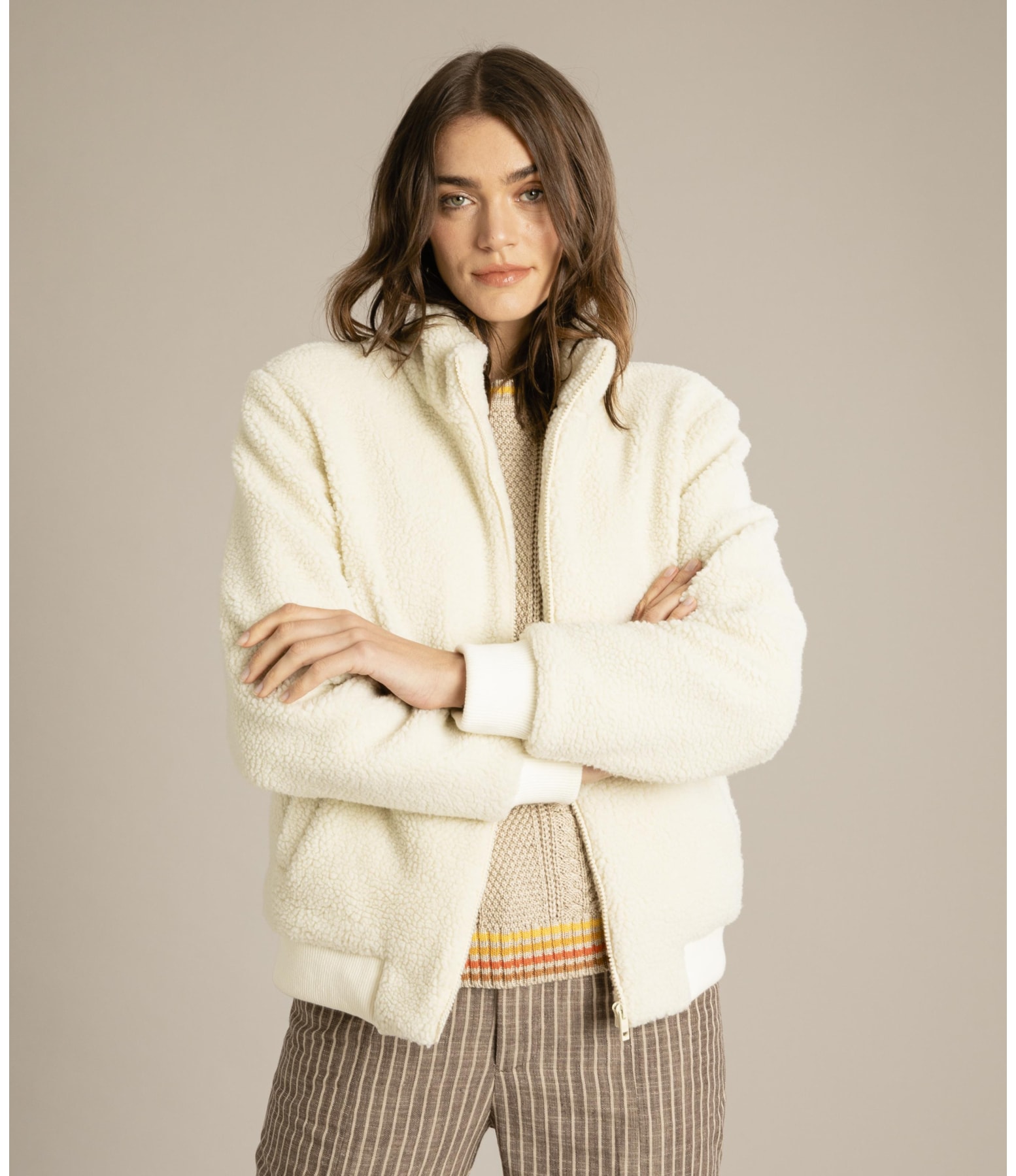 Jaqueta Atlas Sherpa Off White