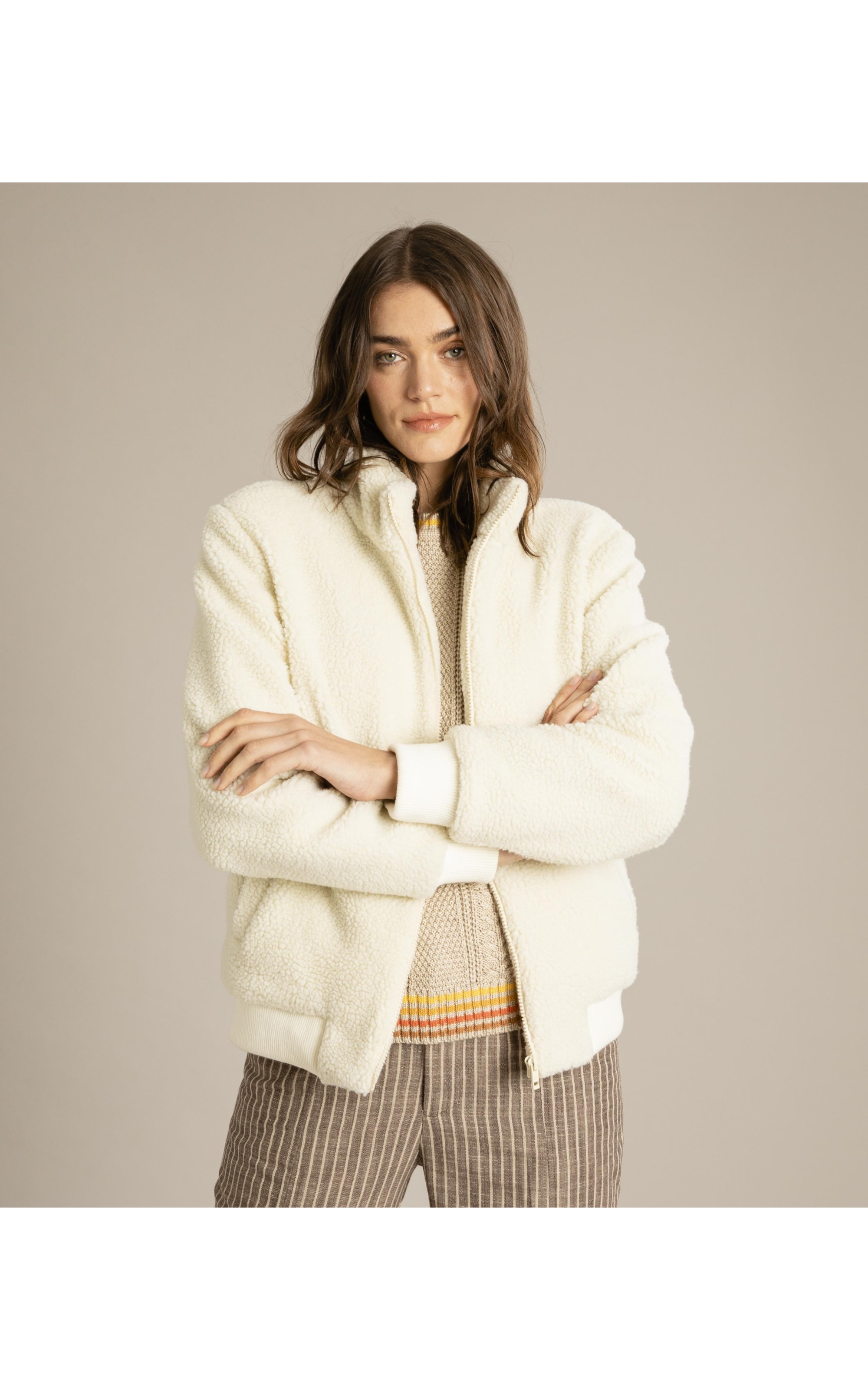 Jaqueta Atlas Sherpa Off White