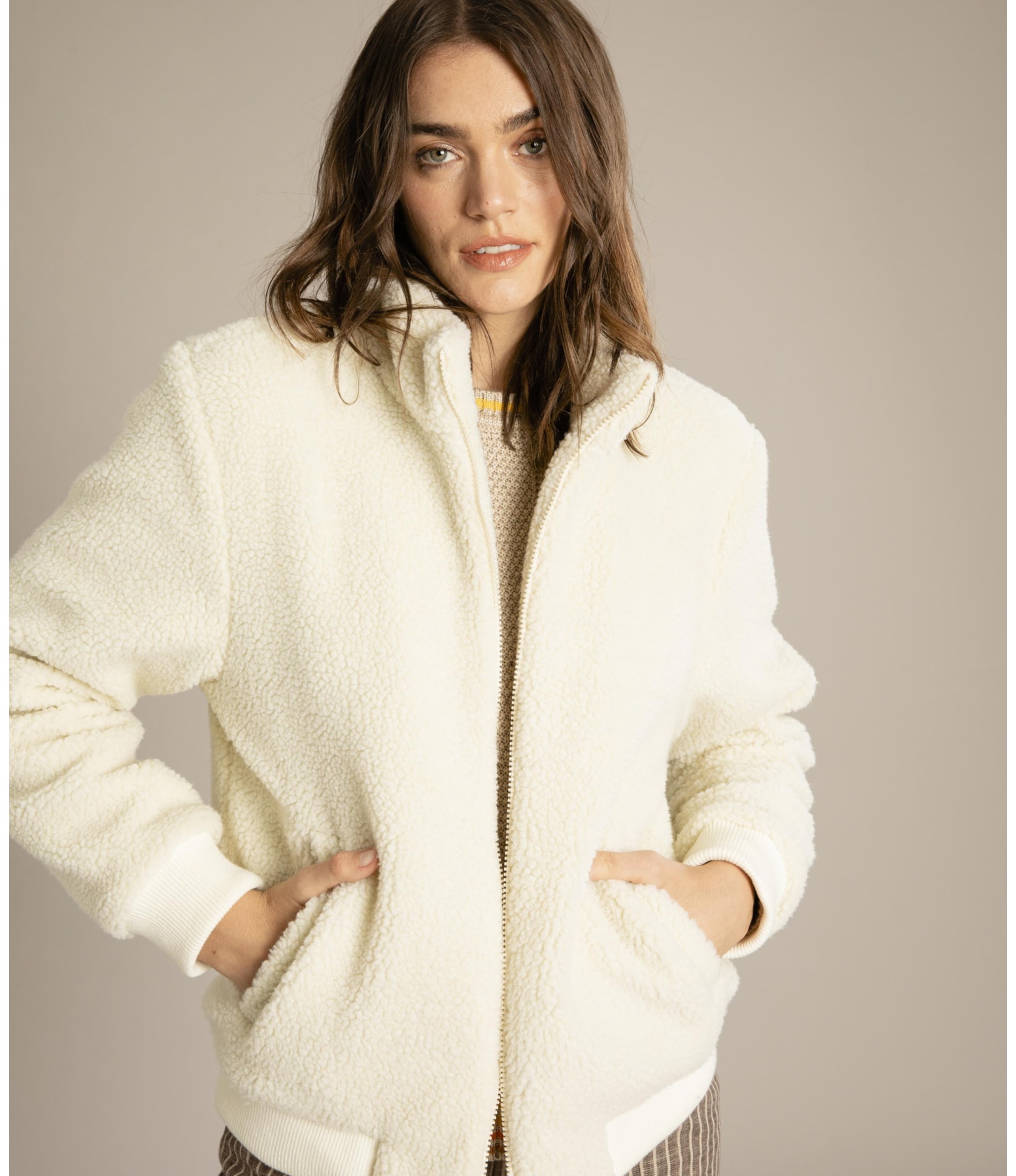 Jaqueta Atlas Sherpa Off White