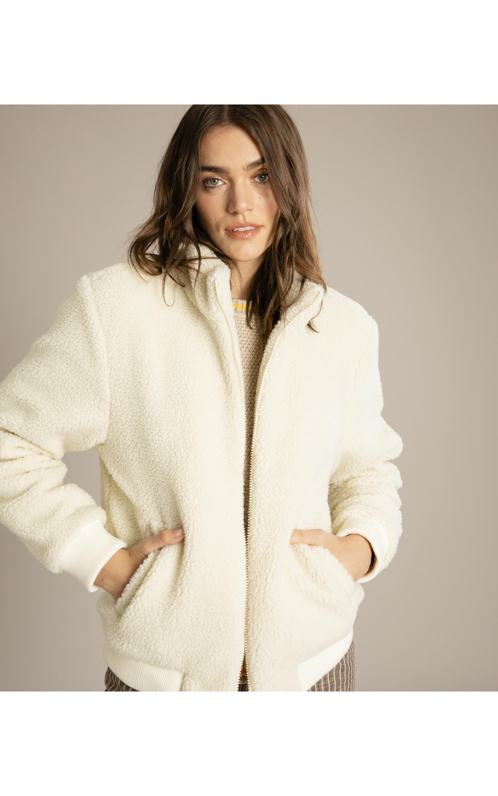 Jaqueta Atlas Sherpa Off White
