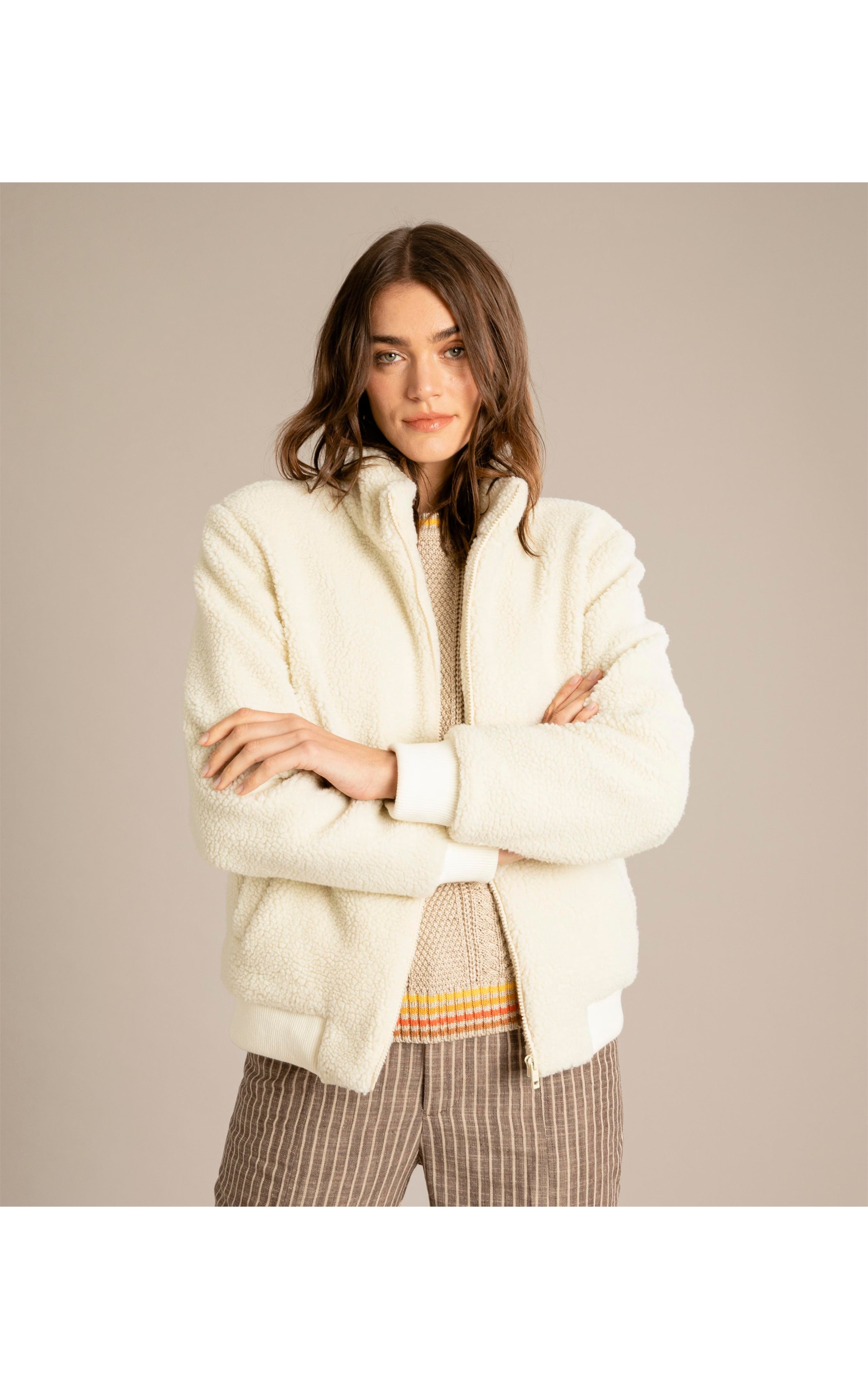Jaqueta Atlas Sherpa Off White