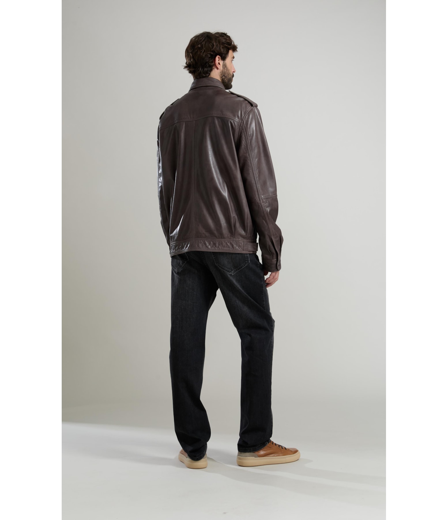 Jaqueta Biker Leather  Grafite