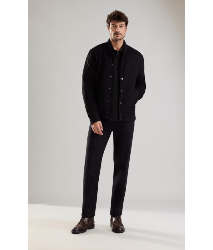 Jaqueta Bomber Suede Preto