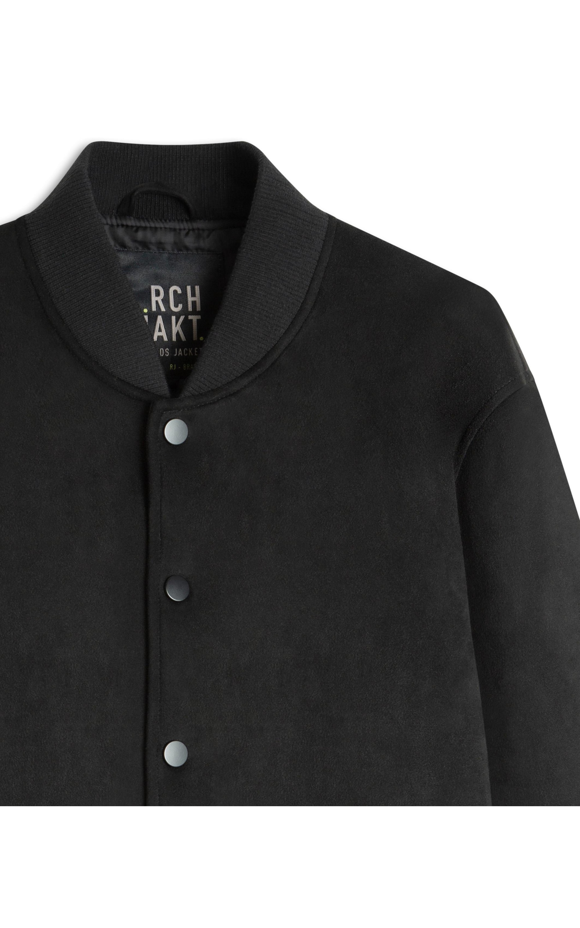 Jaqueta Bomber Suede Preto