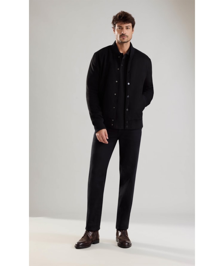Jaqueta Bomber Suede Preto