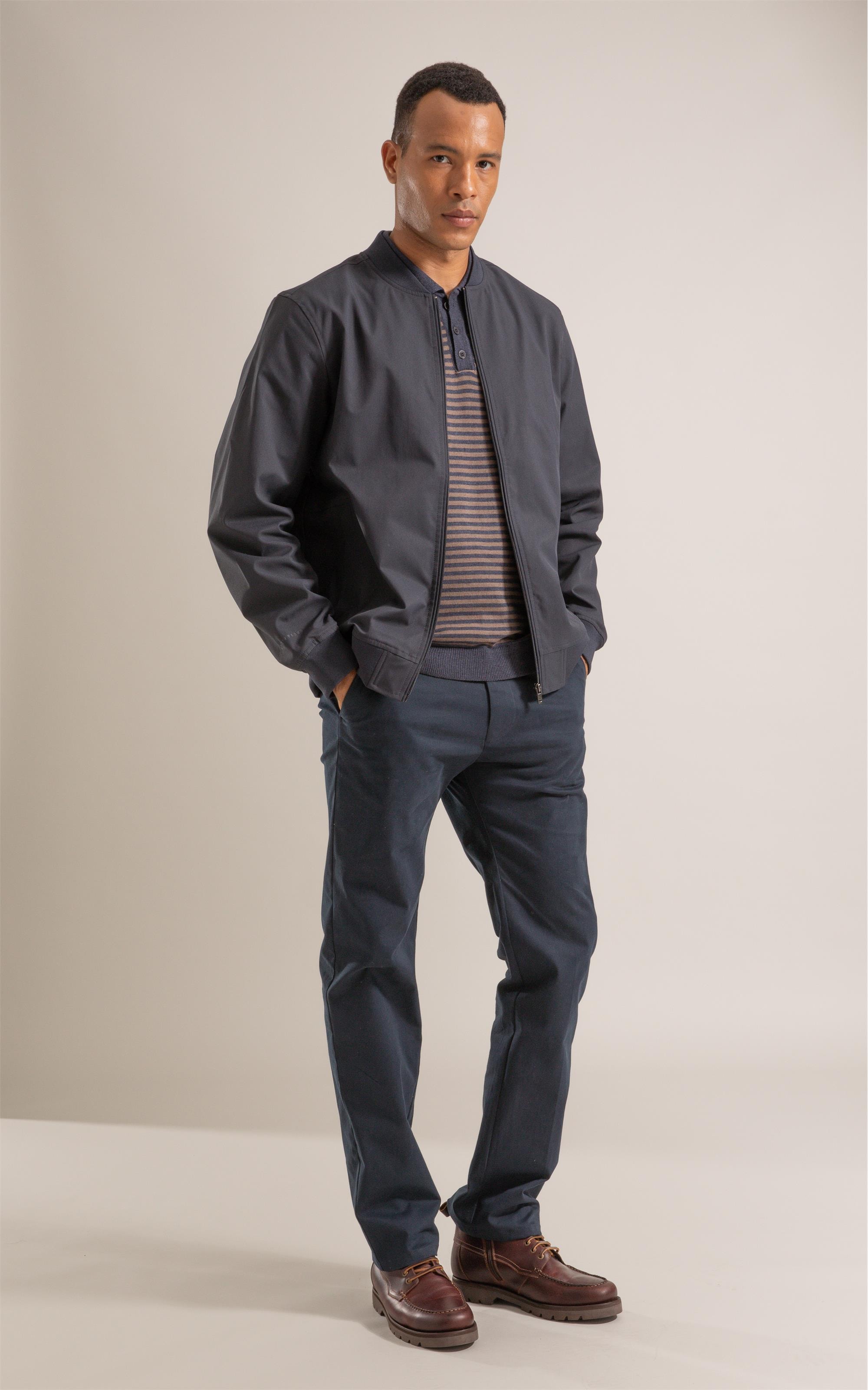 Jaqueta Bomber Tech Pinpoint Dark Navy