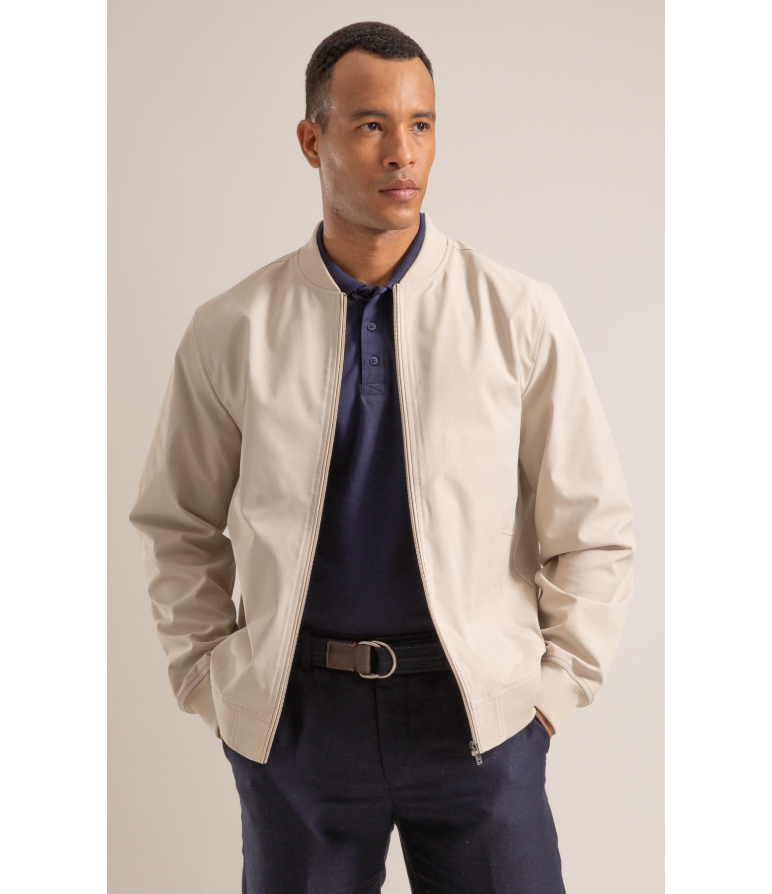 Jaqueta Bomber Tech Pinpoint Gelo