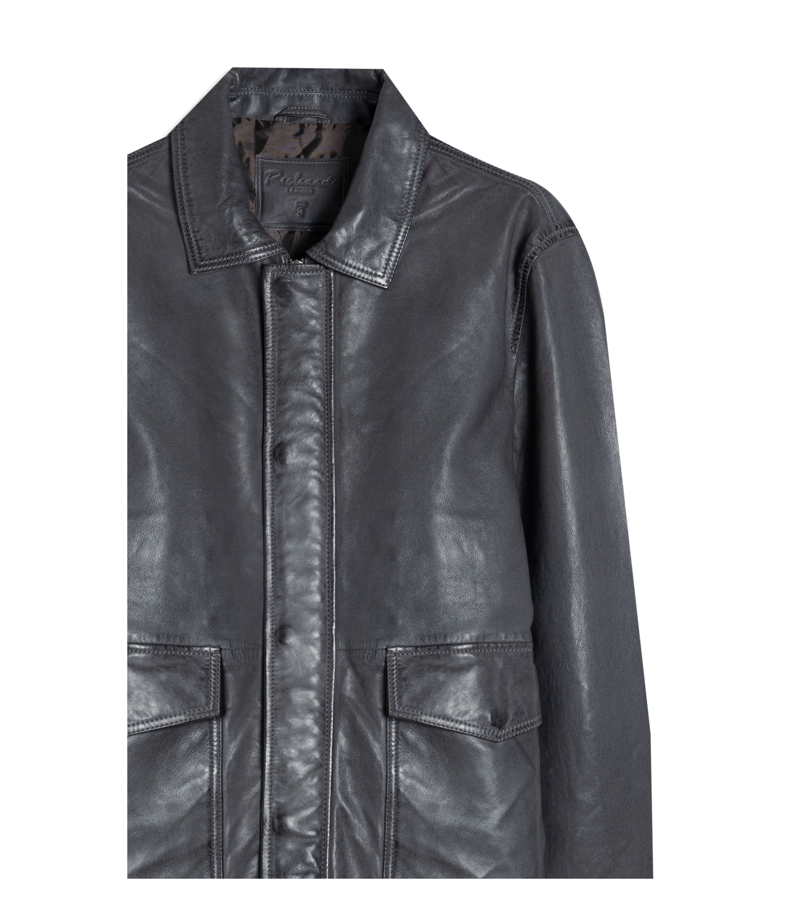 Jaqueta Brian Leather Chumbo Mescla