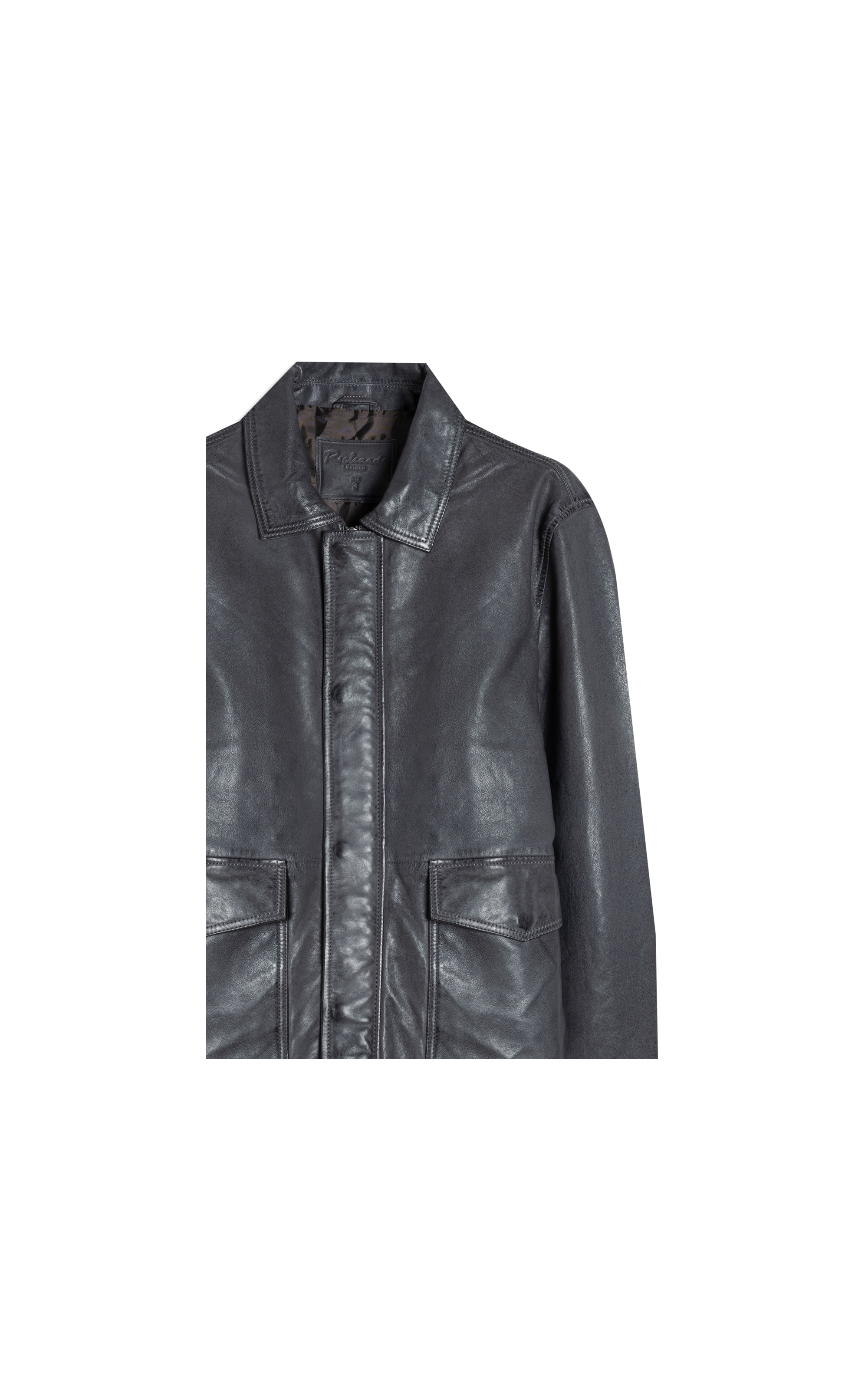 Jaqueta Brian Leather Chumbo Mescla