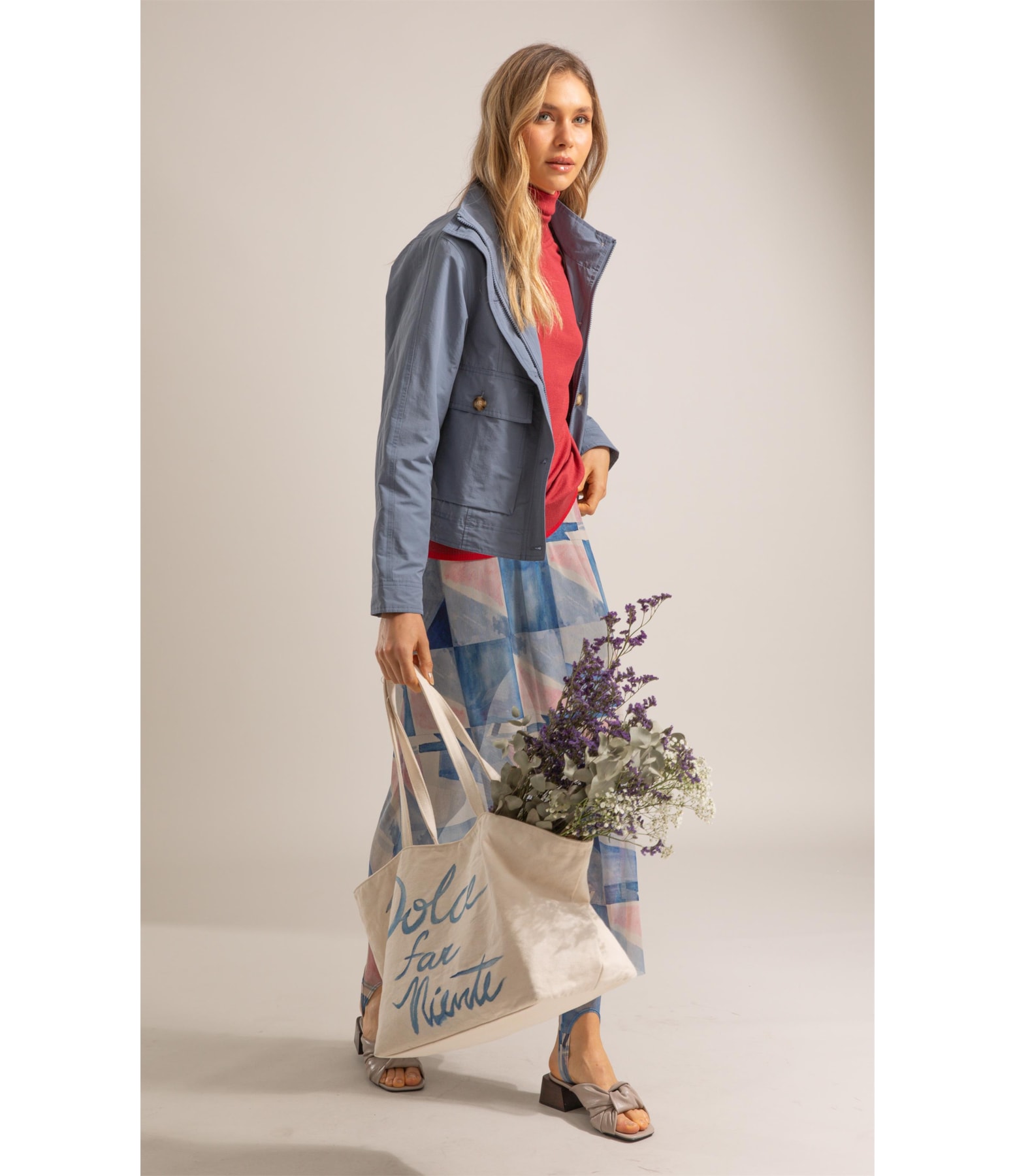  Jaqueta Caju Cotton Azul Seco