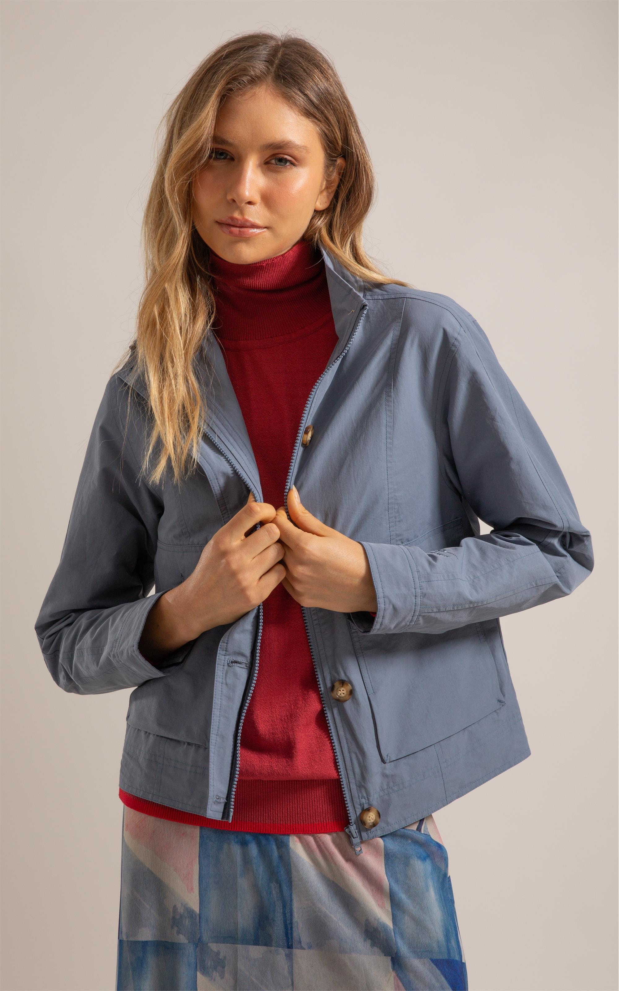  Jaqueta Caju Cotton Azul Seco