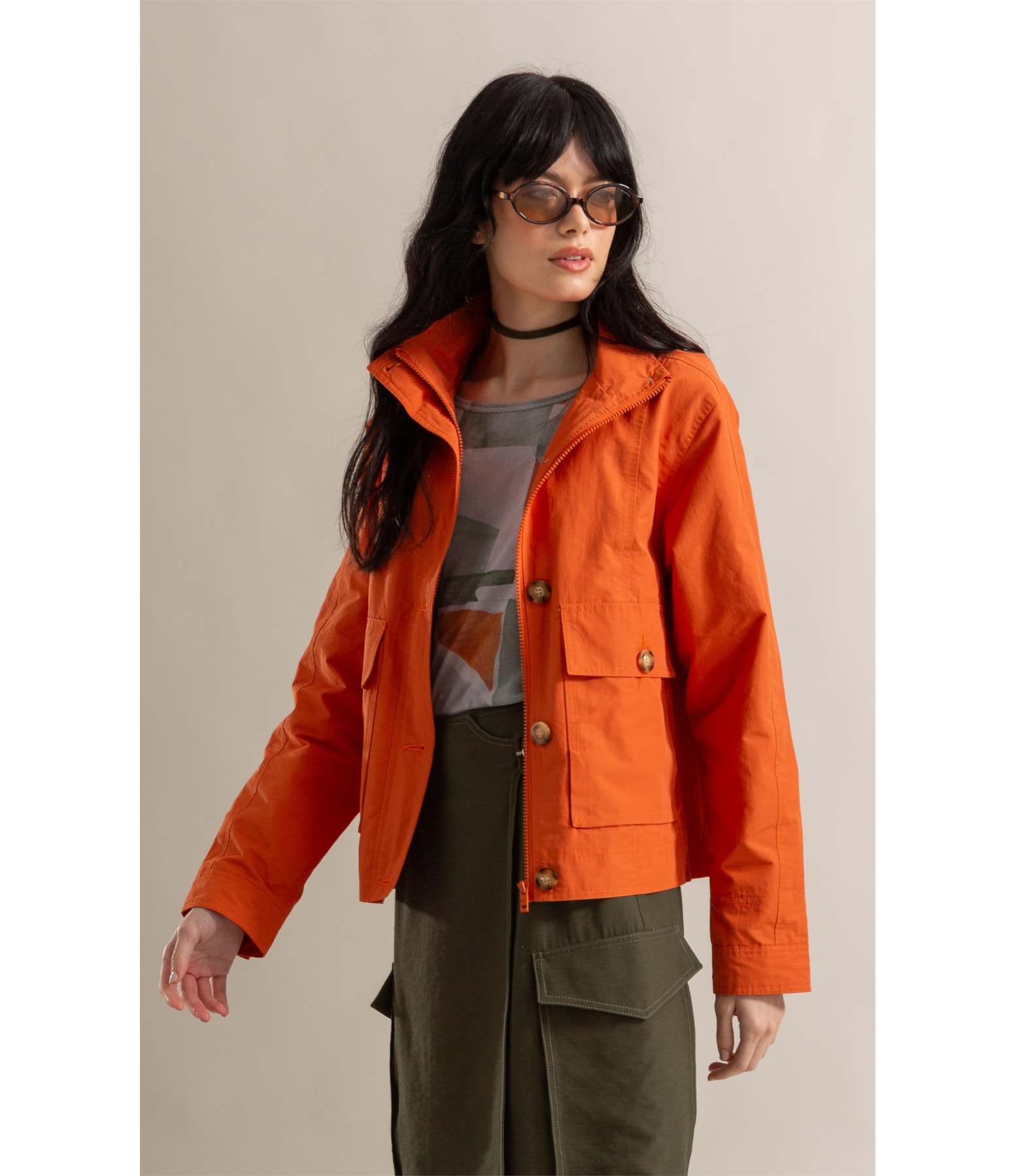  Jaqueta Caju Cotton Laranja