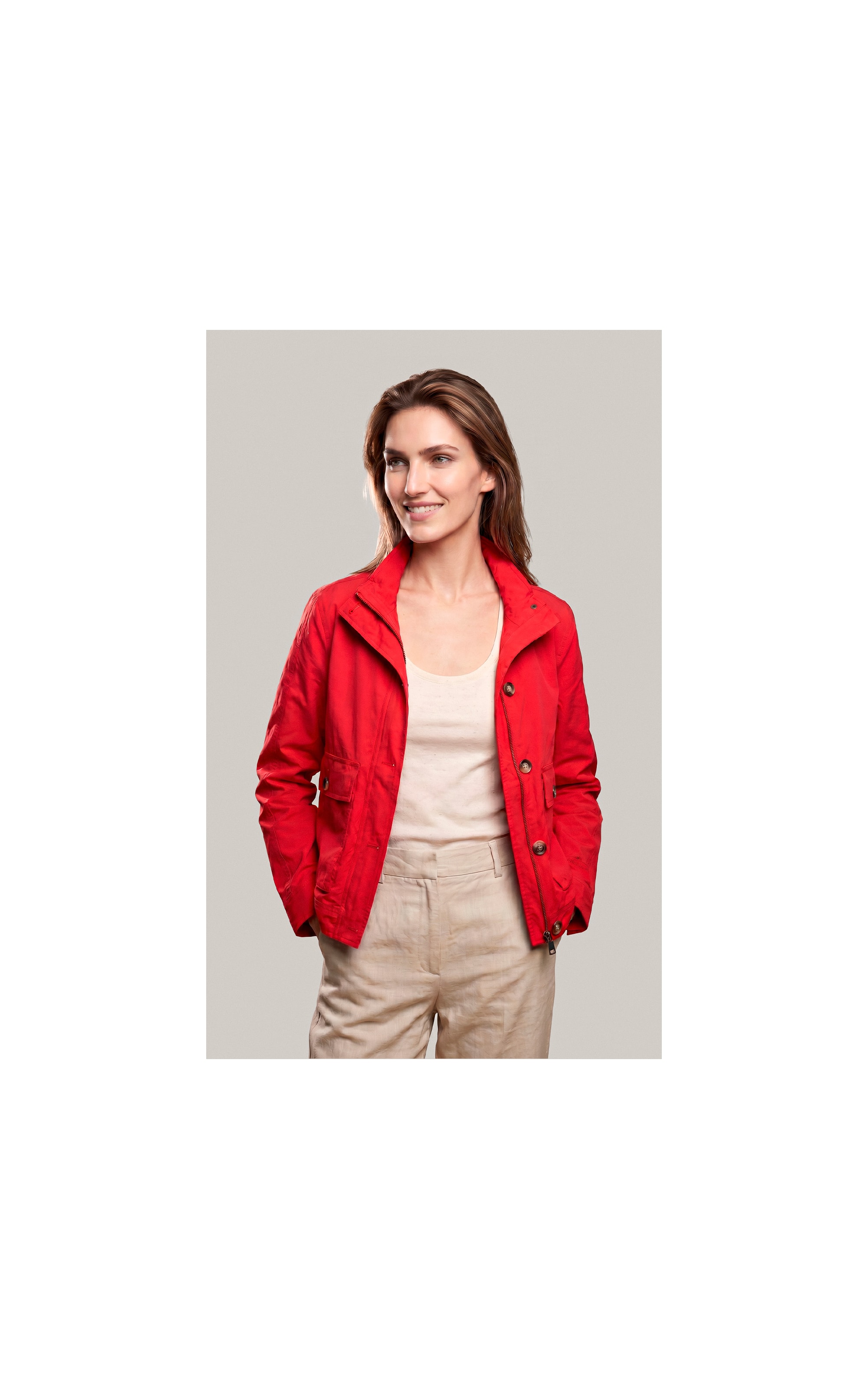  Jaqueta Caju Cotton Vermelho