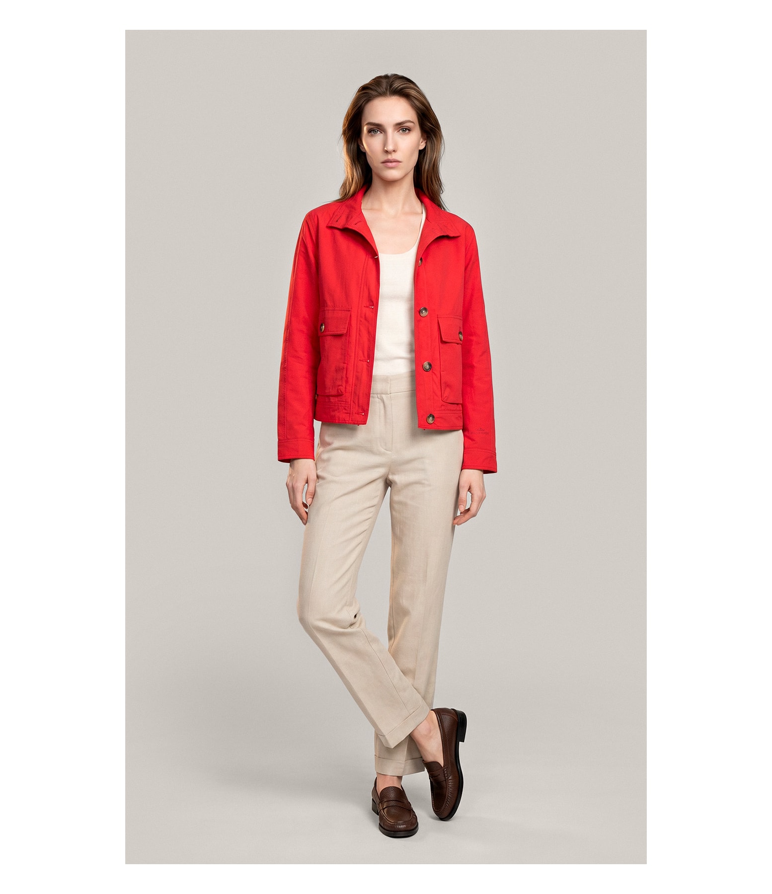  Jaqueta Caju Cotton Vermelho