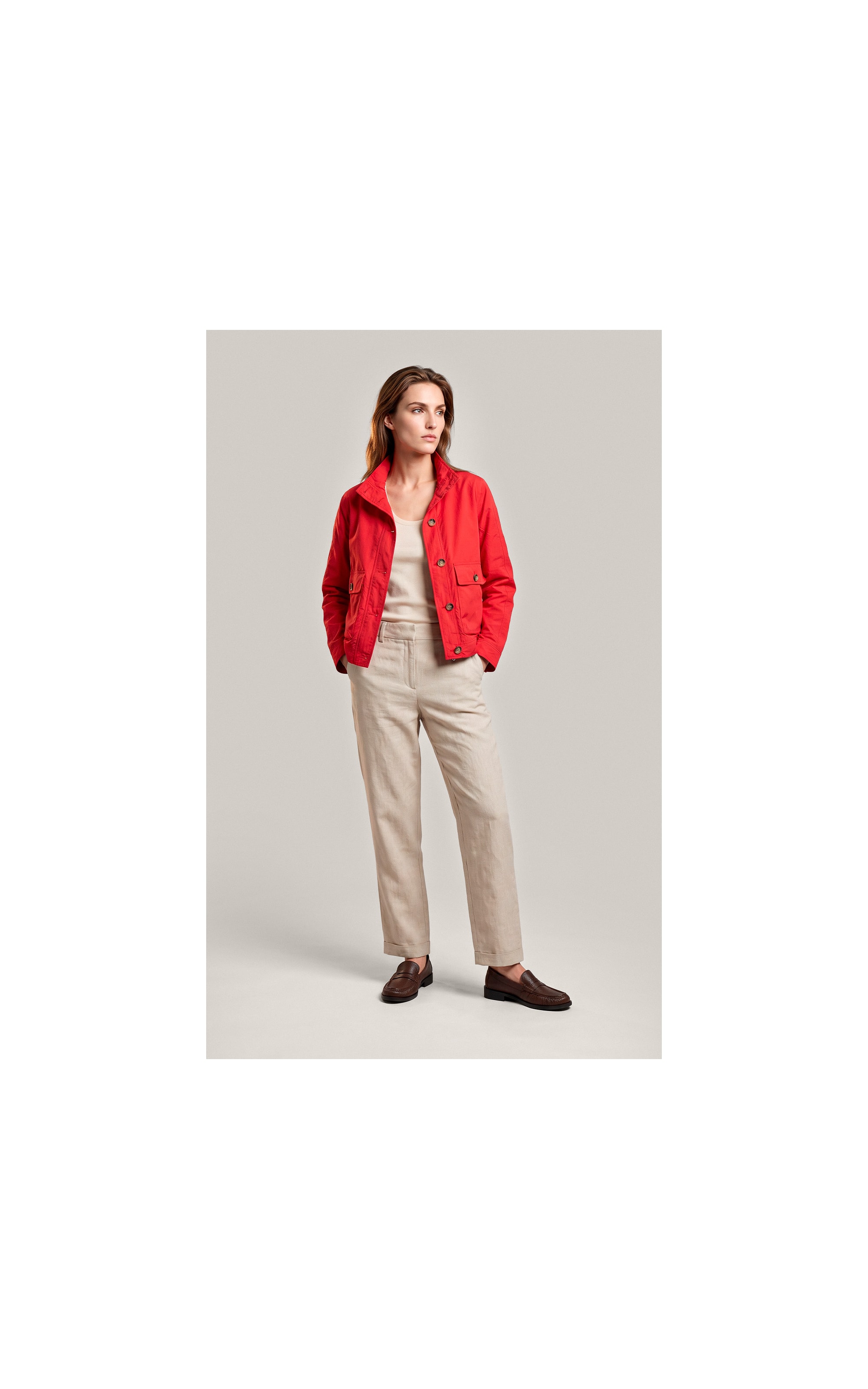  Jaqueta Caju Cotton Vermelho