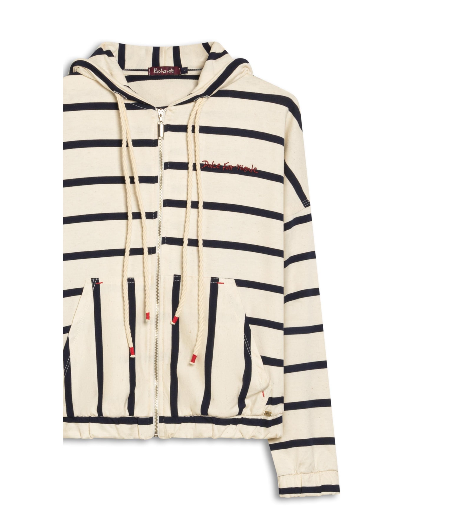 Jaqueta Chiara Capuz Listrado Lb Dark Navy