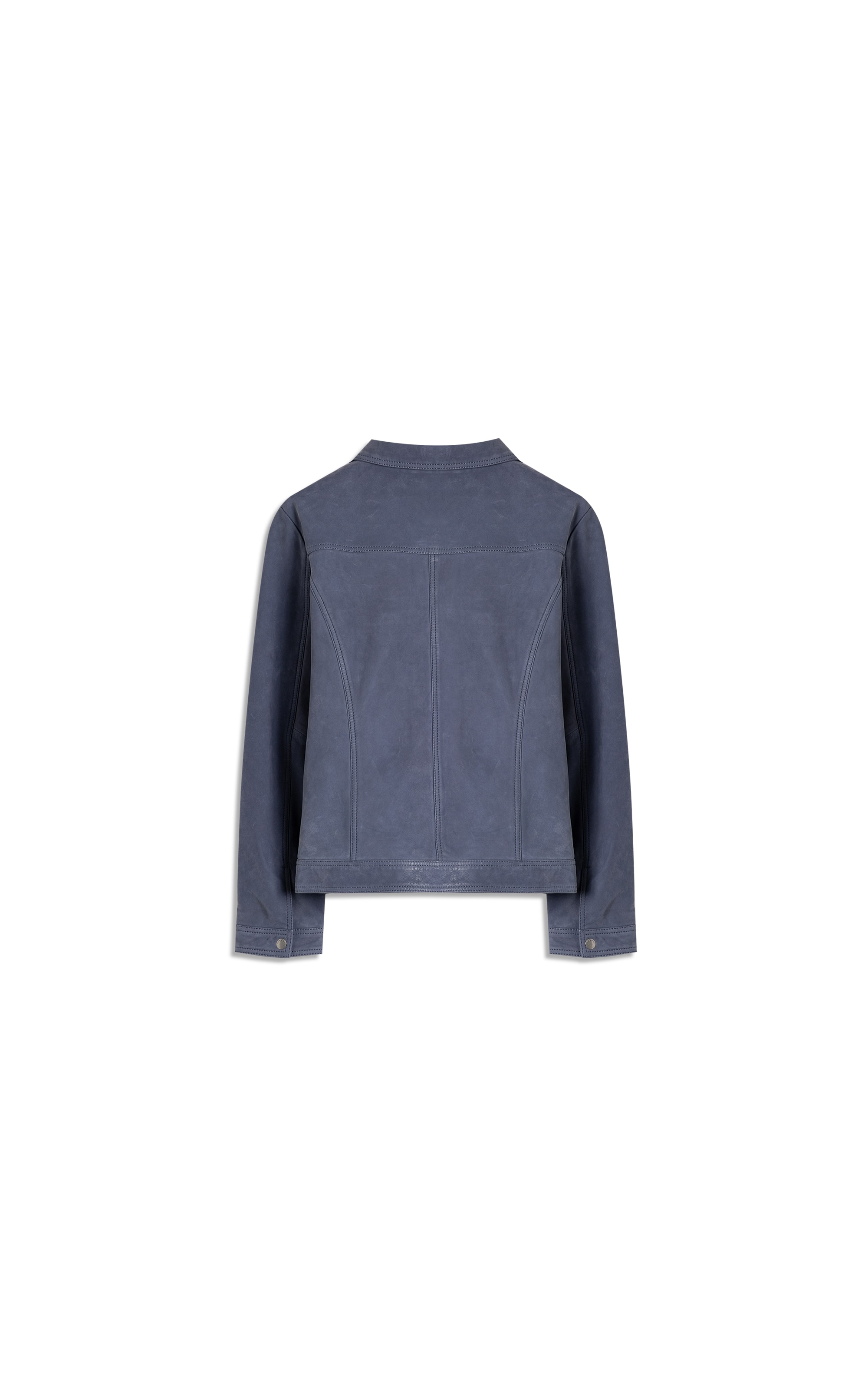 Jaqueta Chloe Leather Nubuck Azul Jeans