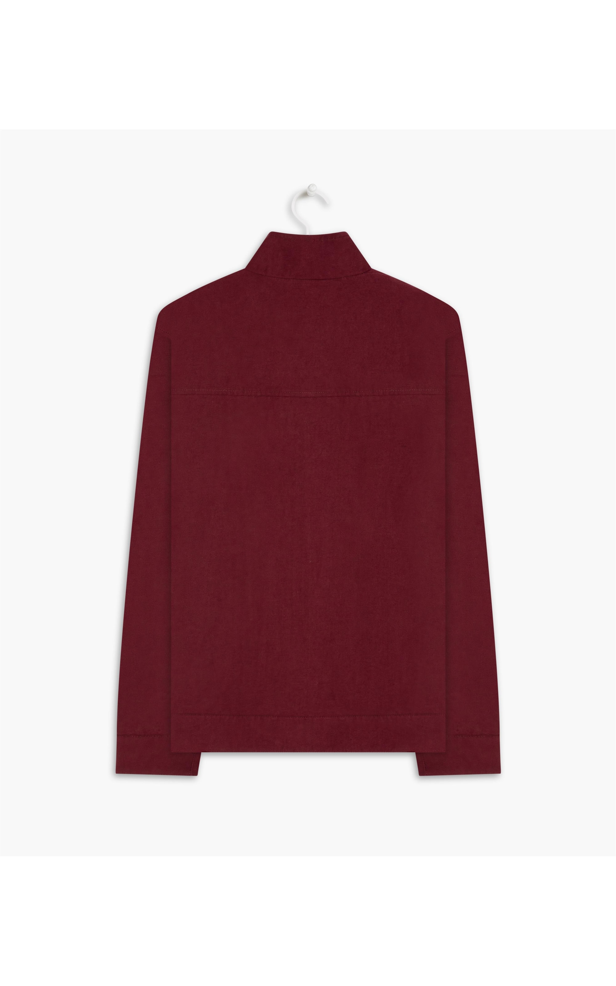 Jaqueta Cotton Bolsos Fronta Bordeaux
