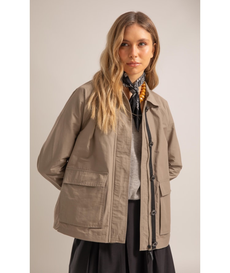 Jaqueta Cotton Imper Caqui