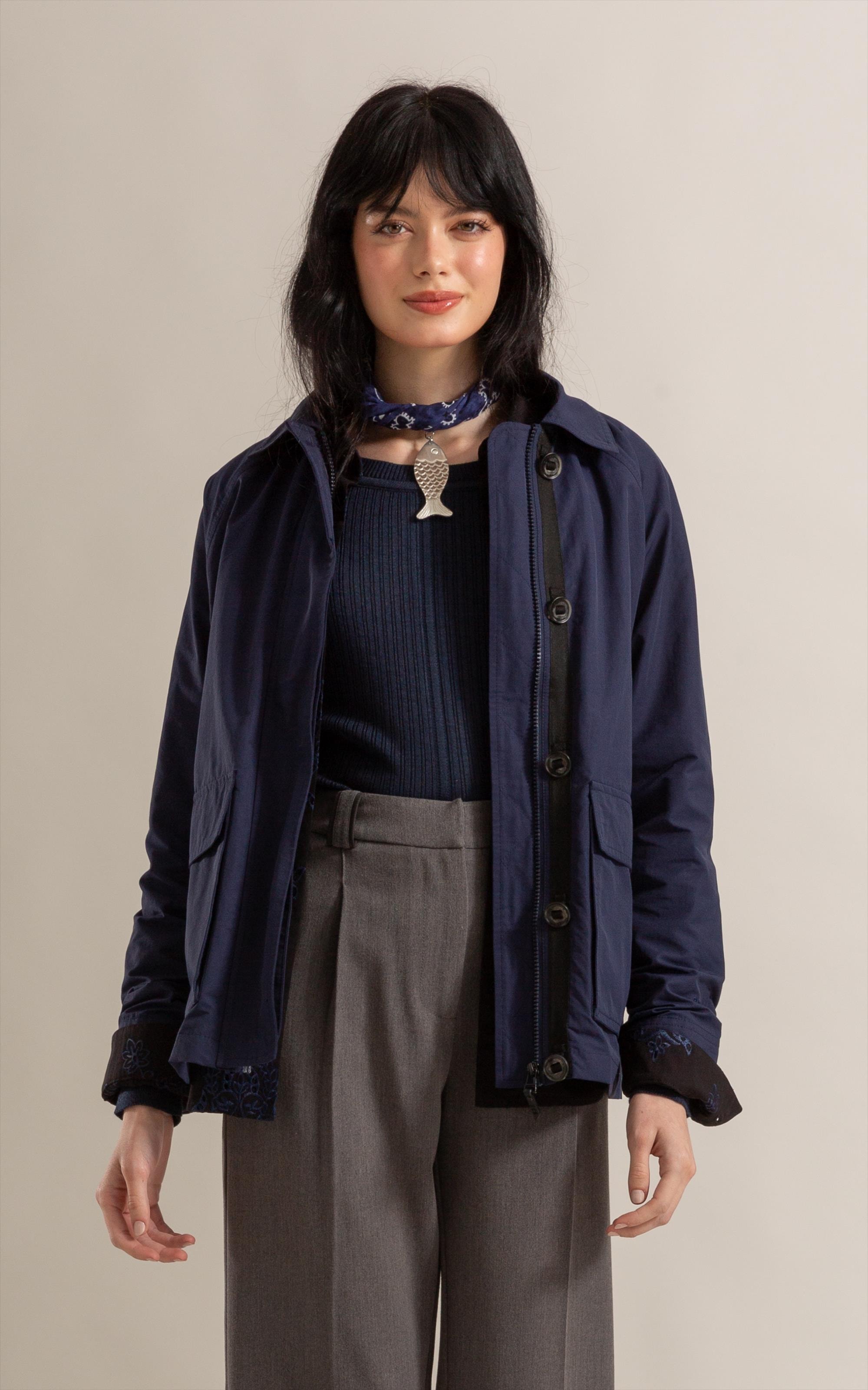 Jaqueta Cotton Imper Dark Navy