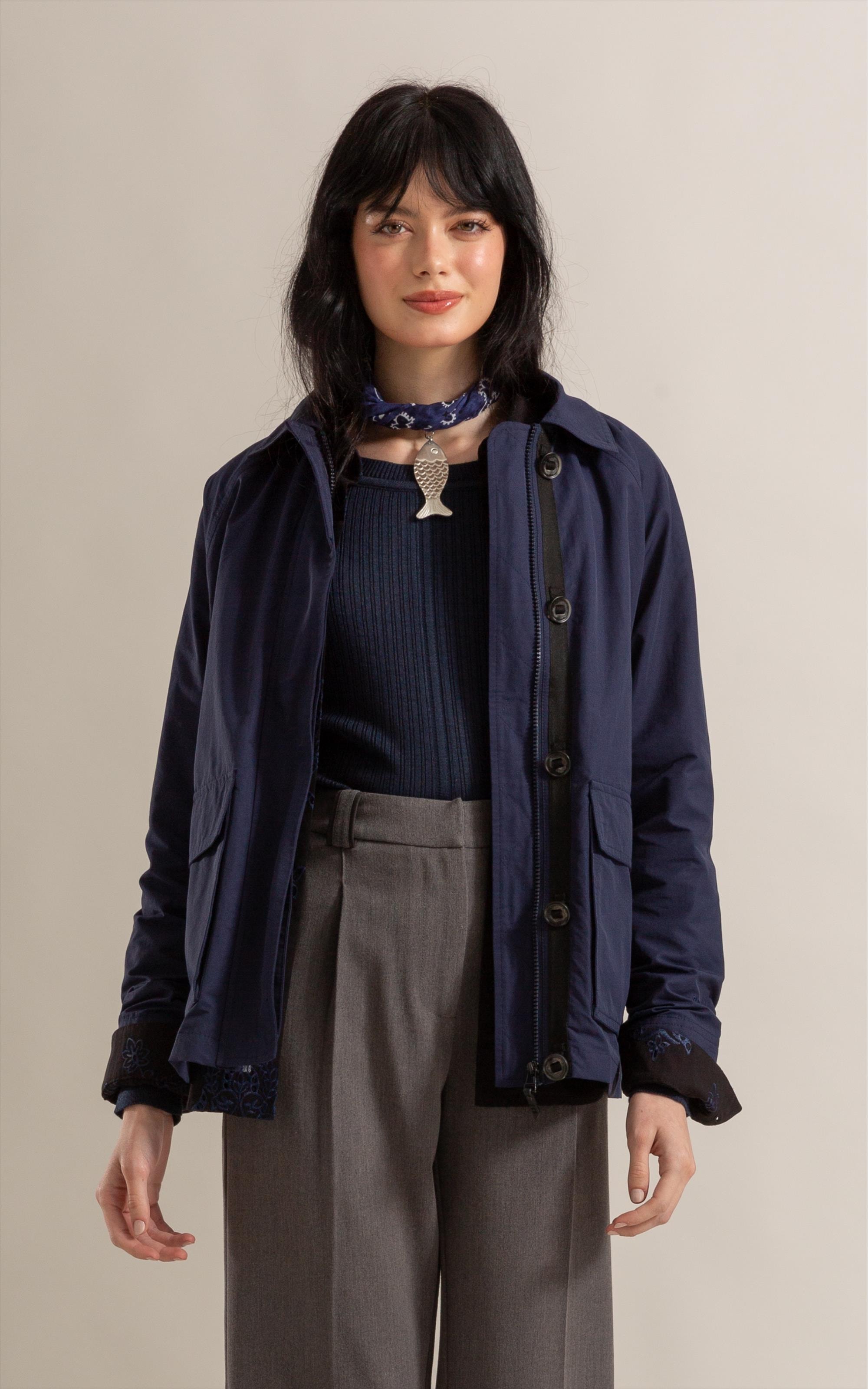 Jaqueta Cotton Imper Dark Navy