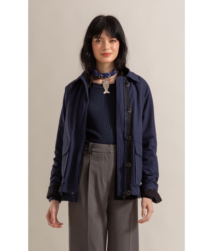 Jaqueta Cotton Imper Dark Navy