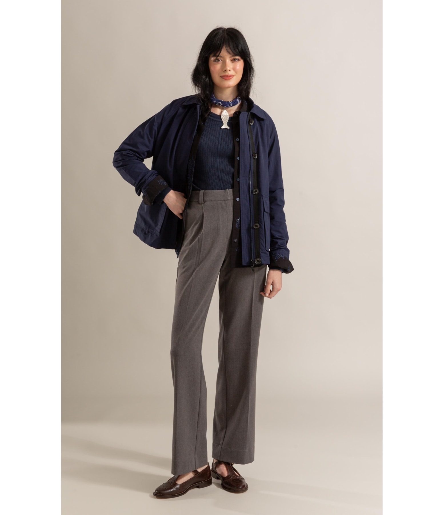 Jaqueta Cotton Imper Dark Navy