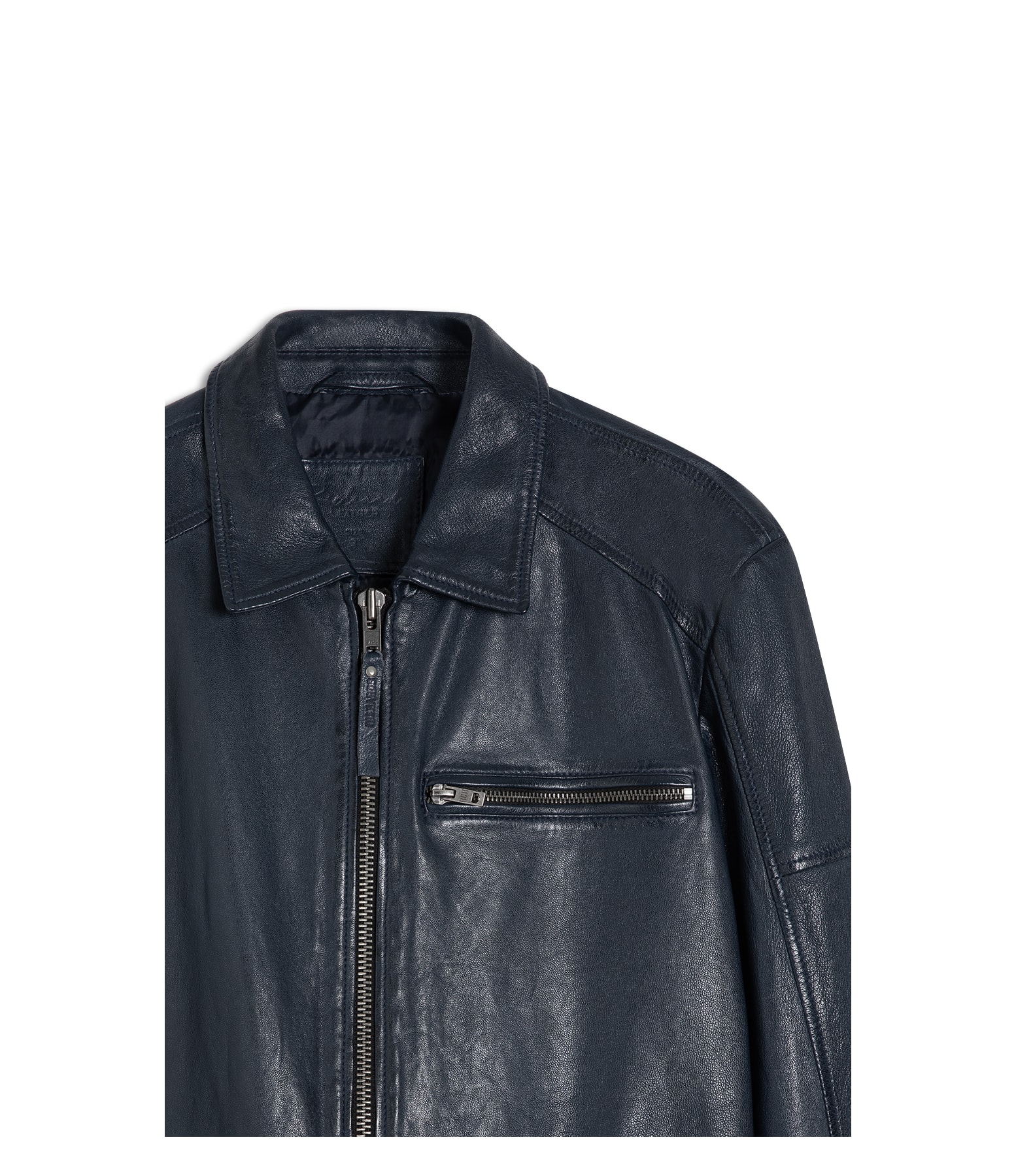 Jaqueta Couro Sheep Maurice Midnight Blue