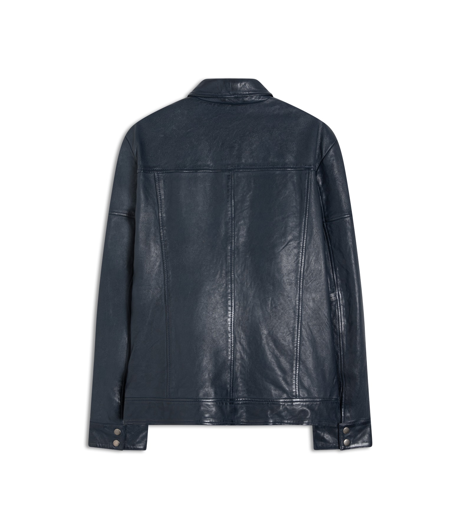 Jaqueta Couro Sheep Maurice Midnight Blue