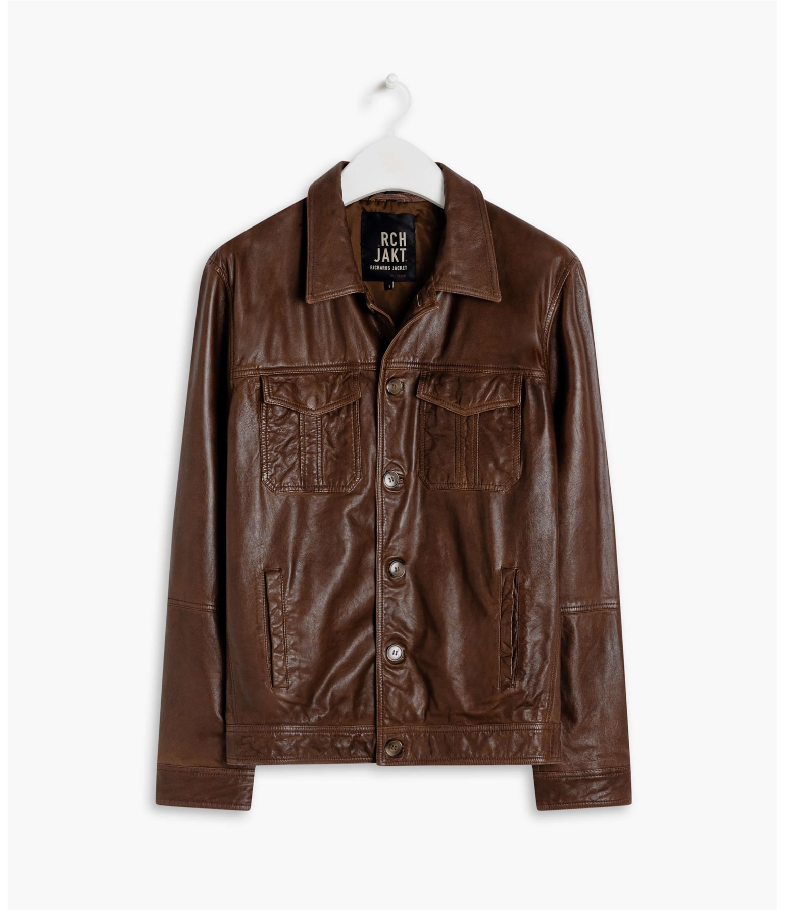 Jaqueta de Couro Trucker Cafe