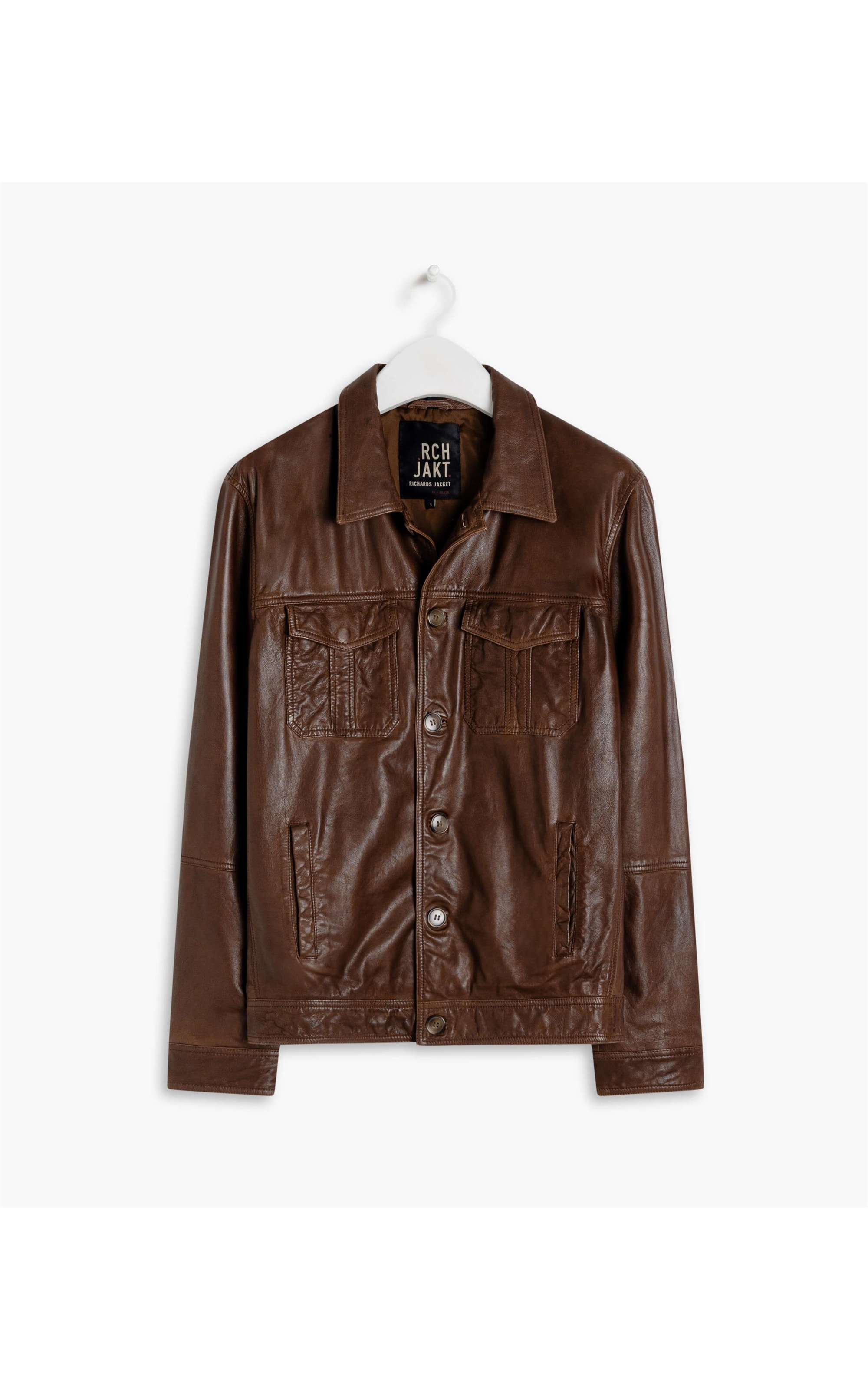Jaqueta de Couro Trucker Cafe