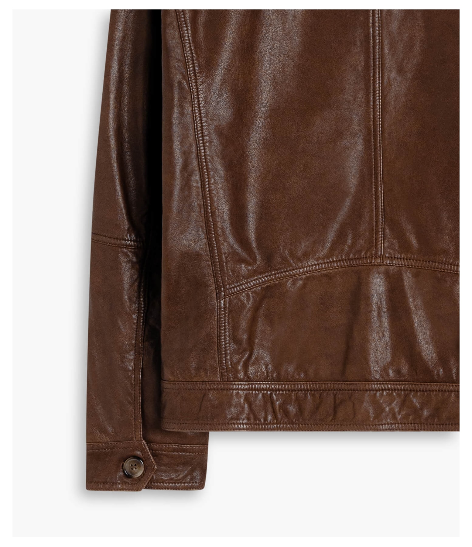 Jaqueta de Couro Trucker Cafe