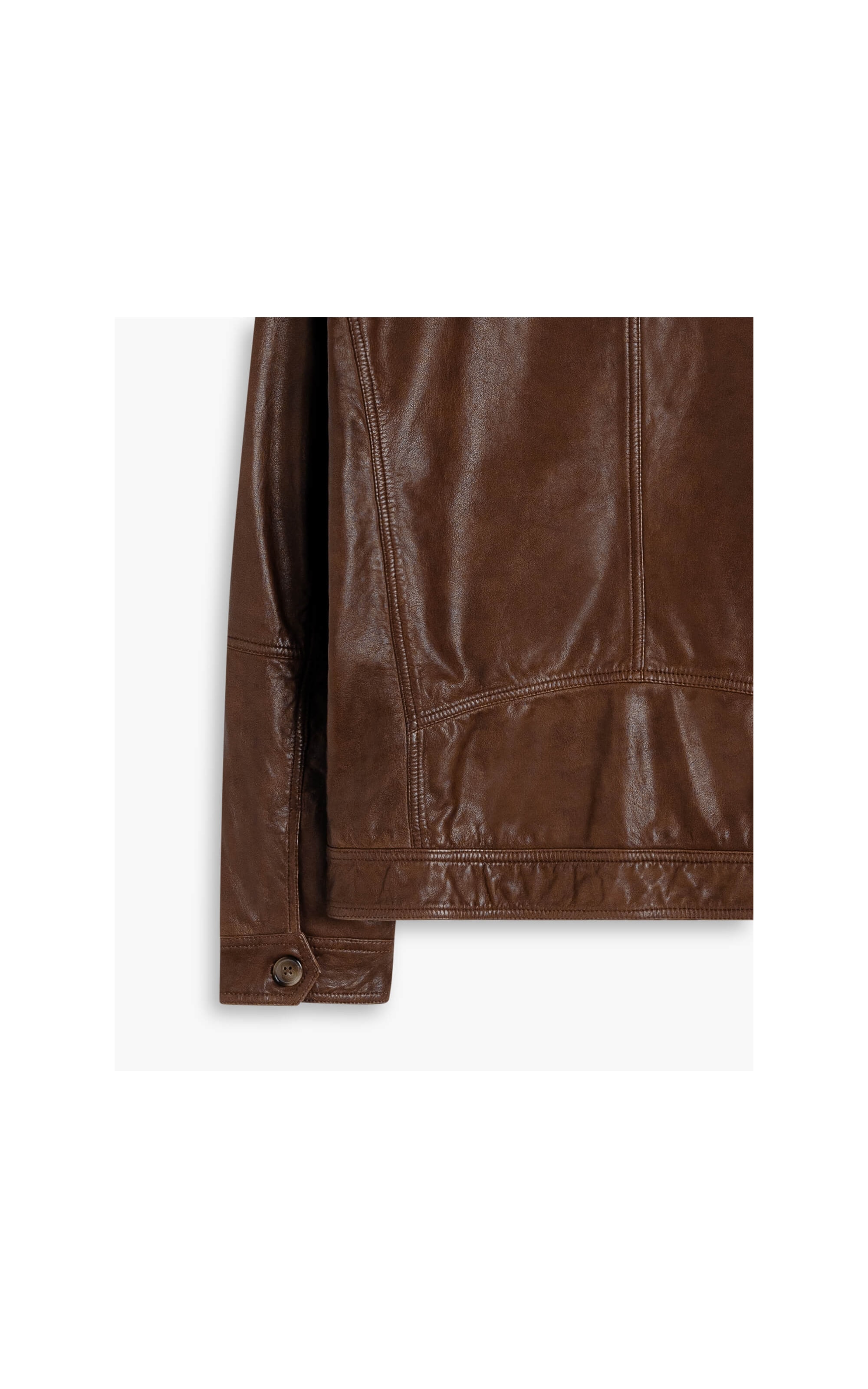 Jaqueta de Couro Trucker Cafe