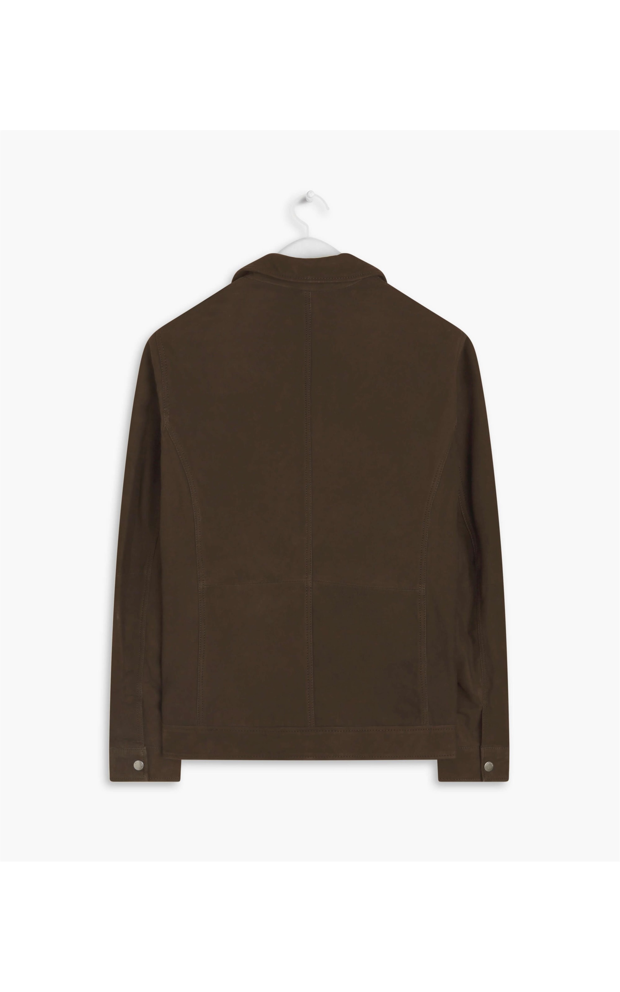 Jaqueta de Couro Wide Pockets Cafe
