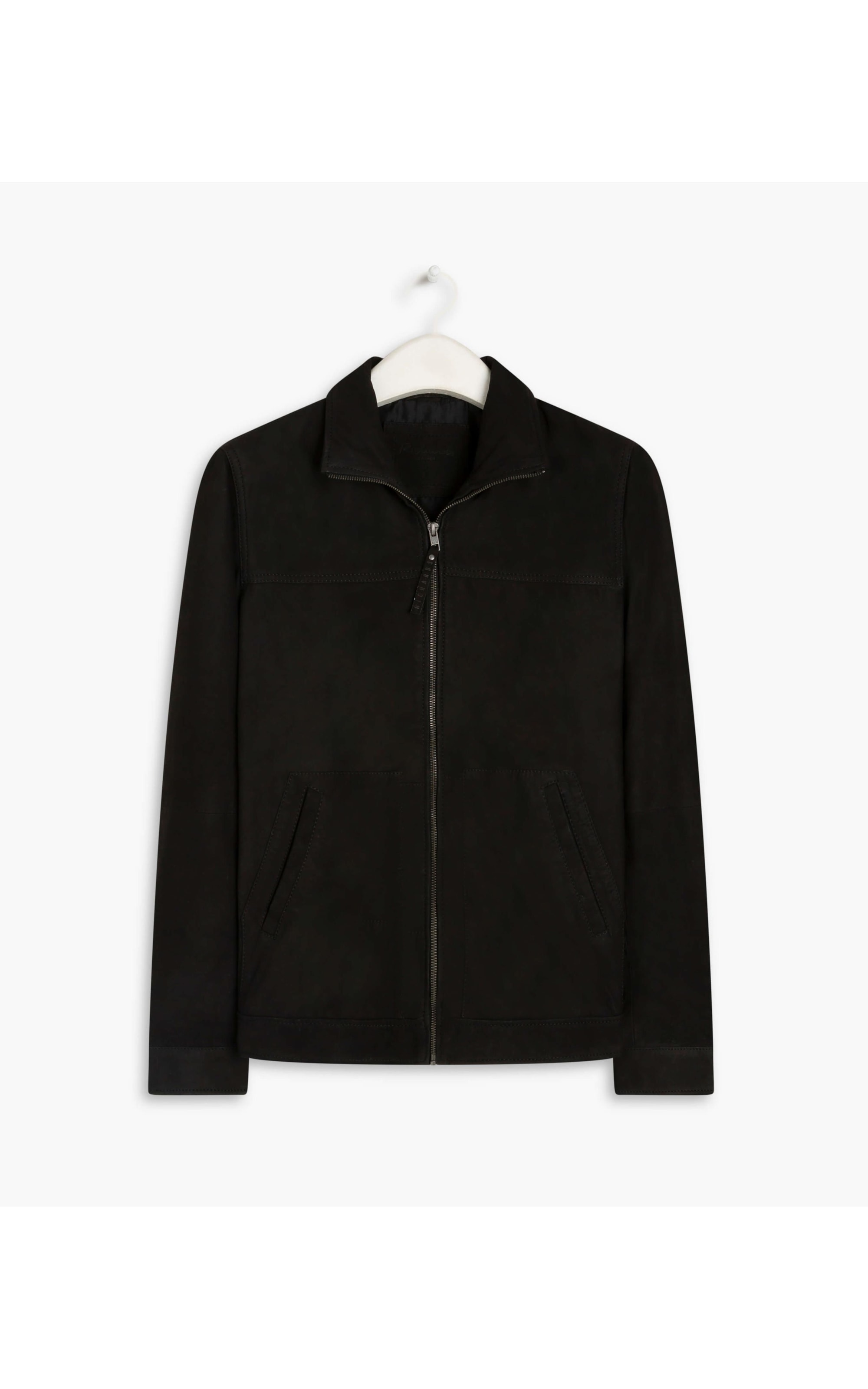 Jaqueta de Couro Wide Pockets Preto